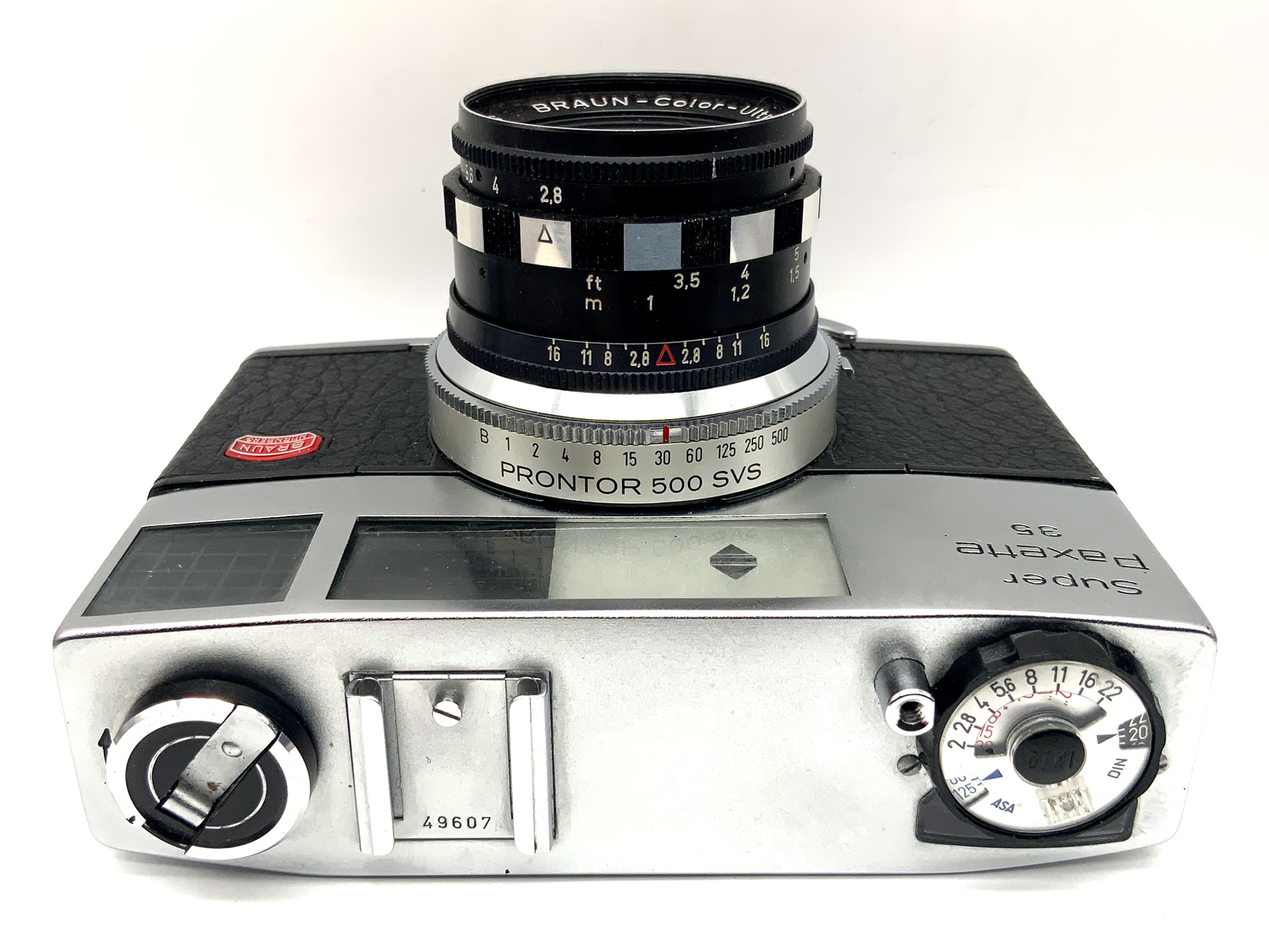 Braun Super Paxette 35 viewfinder camera with Staeble Color Ultranit 1:2.8 50mm lens