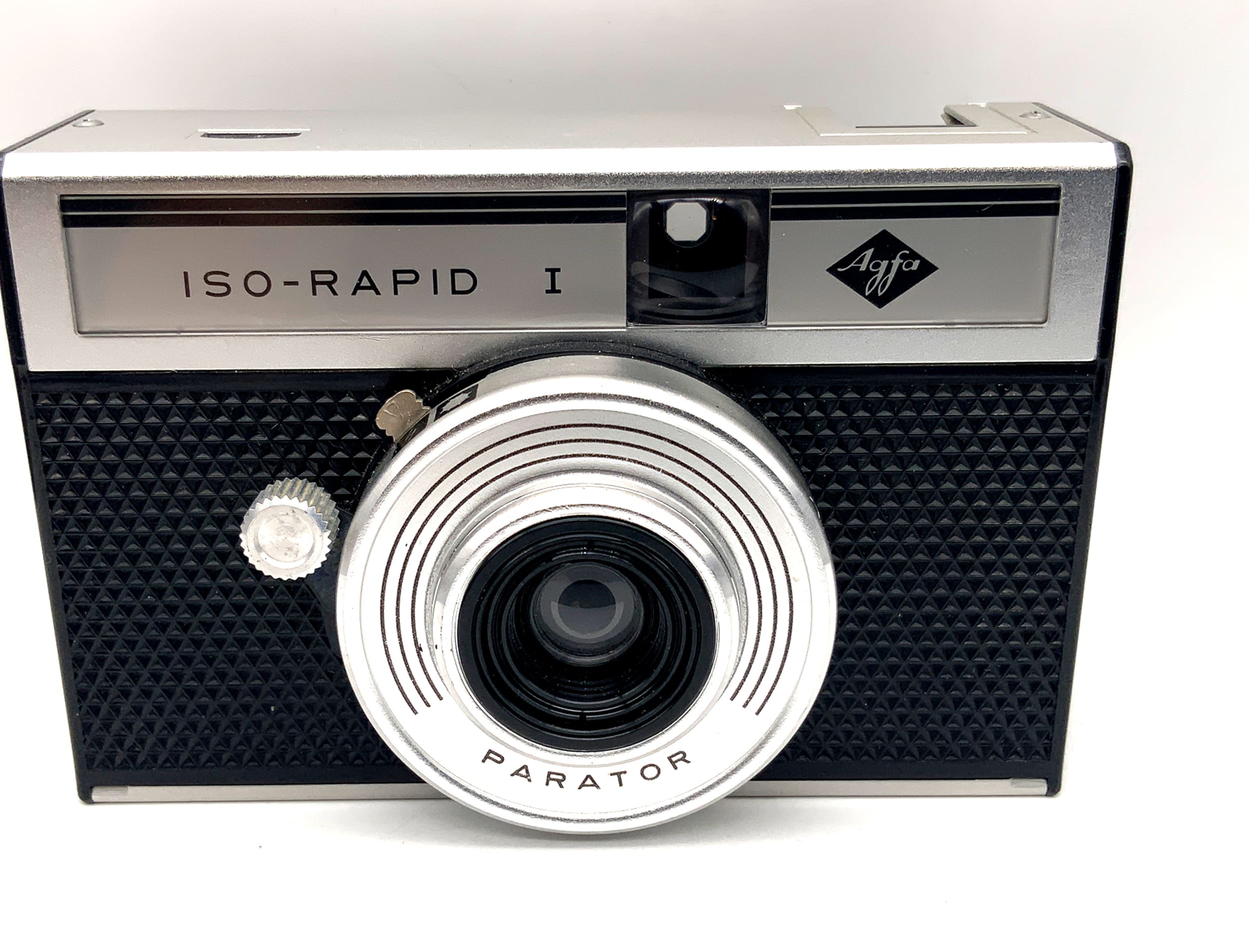 Agfa Iso Rapid I viewfinder camera with Parator compact camera analog camera
