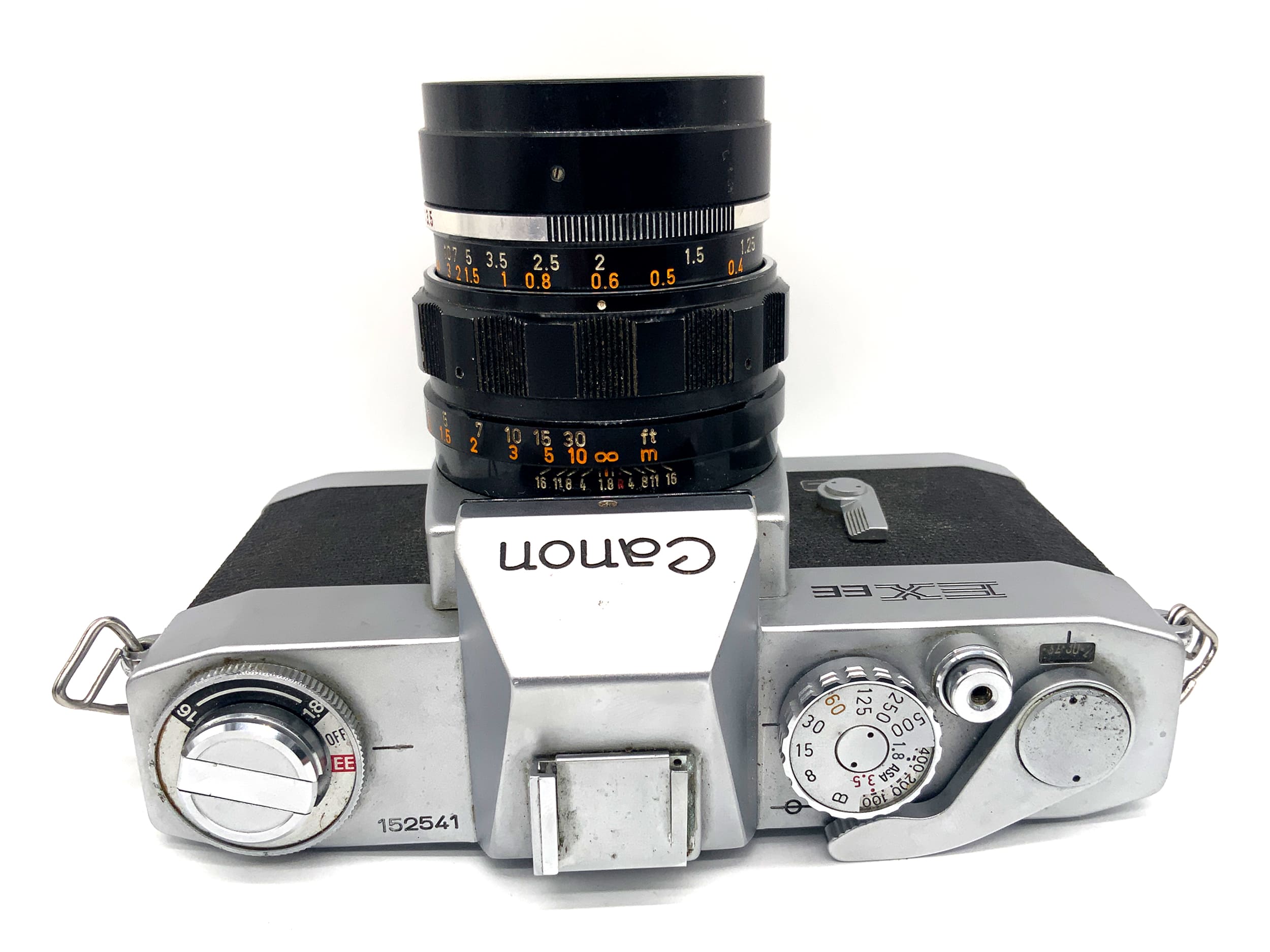 Canon EX EE SLR 35mm Spiegelreflexkamera analog Body Gehäuse (lens 35mm 1:3.5)