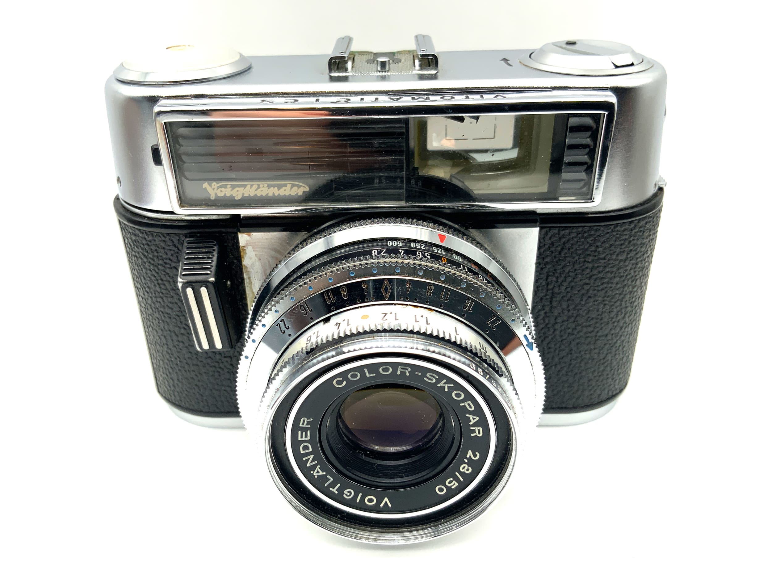 Voigtländer Vitomatic I CS Sucherkamera mit Color-Skopar 50mm 1:2.8 Analogkamera