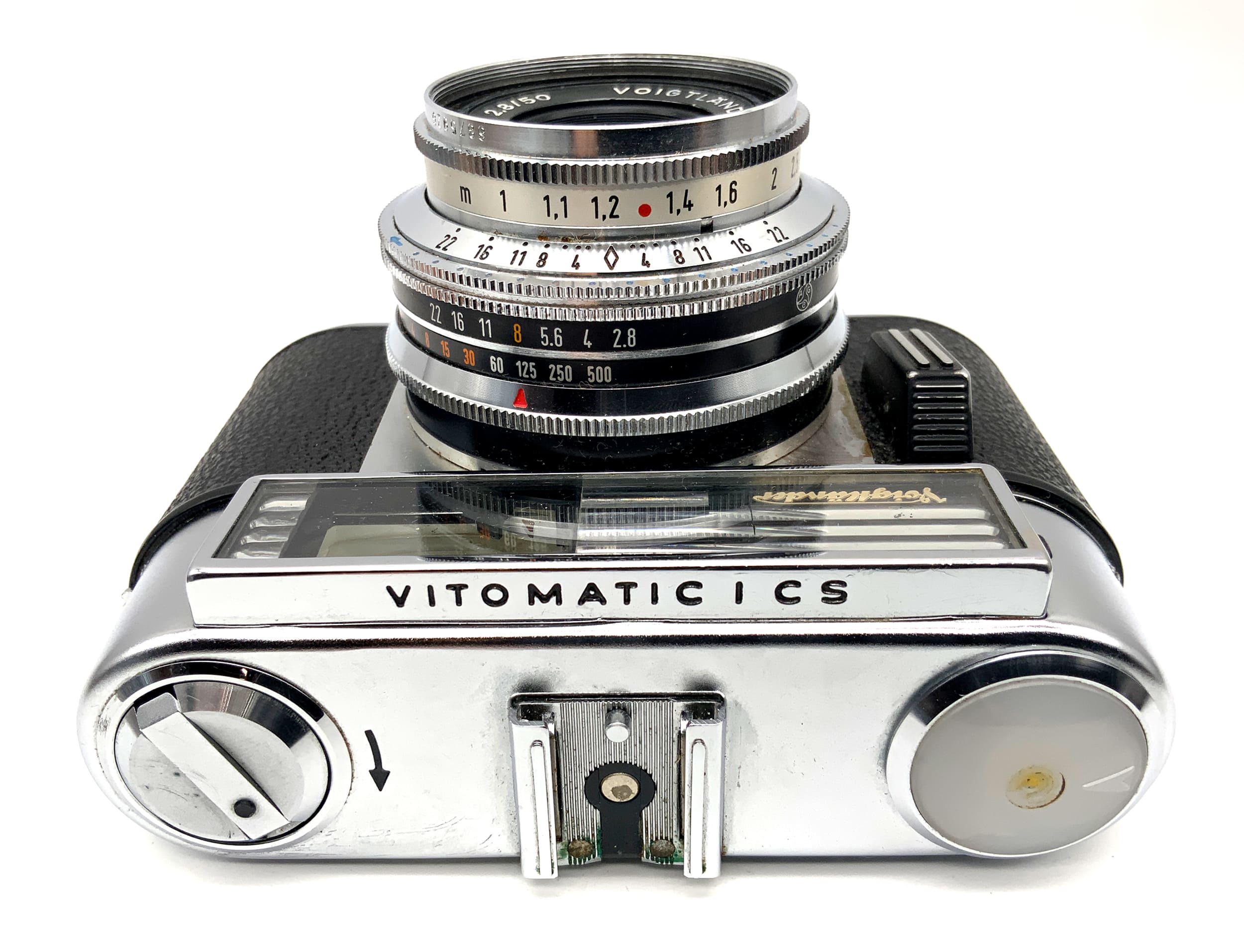 Voigtländer Vitomatic I CS Sucherkamera mit Color-Skopar 50mm 1:2.8 Analogkamera