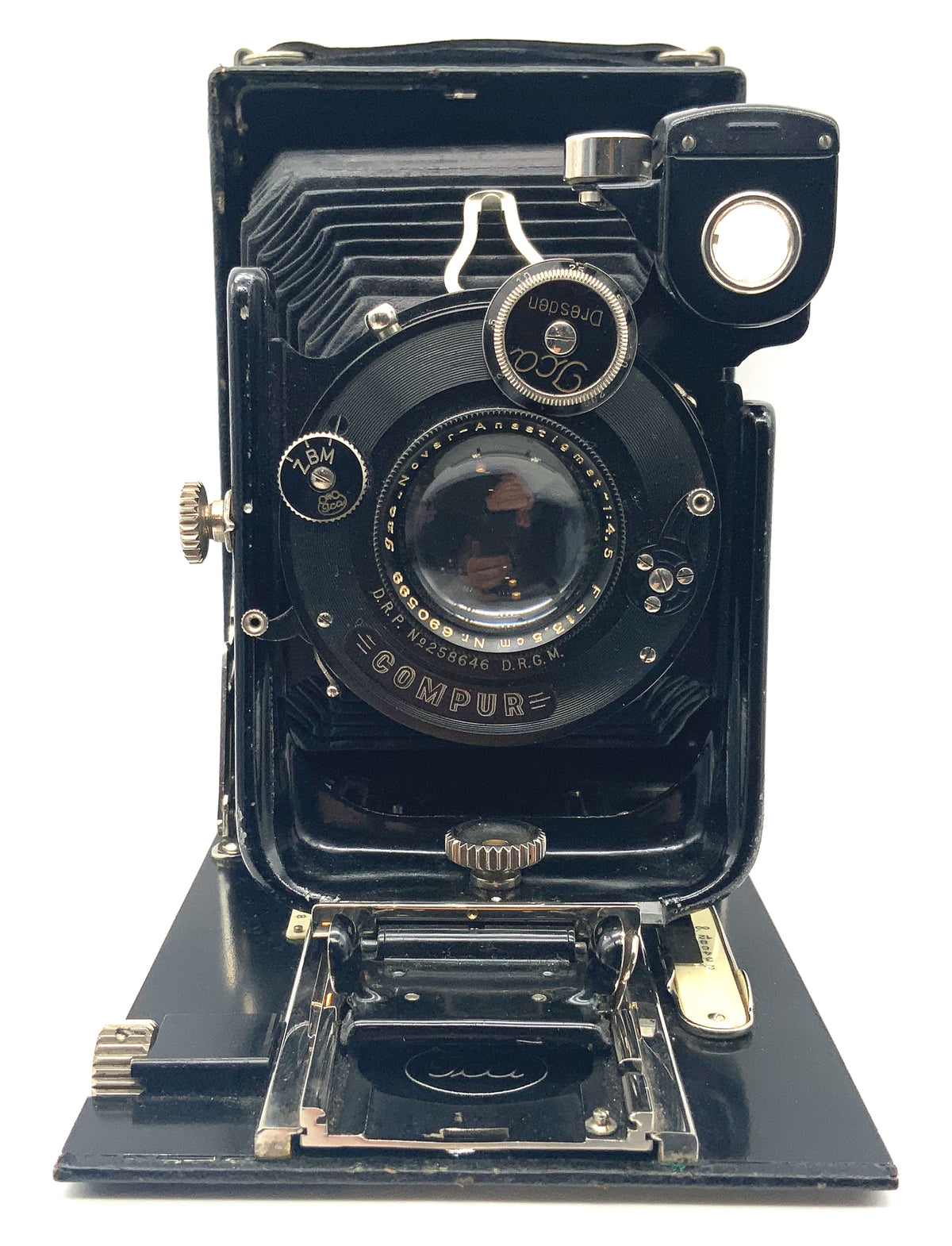 Ica Dresden Maximar 207 Plattenkamera mit Novar Anastigmat 13,5cm 1:4.5