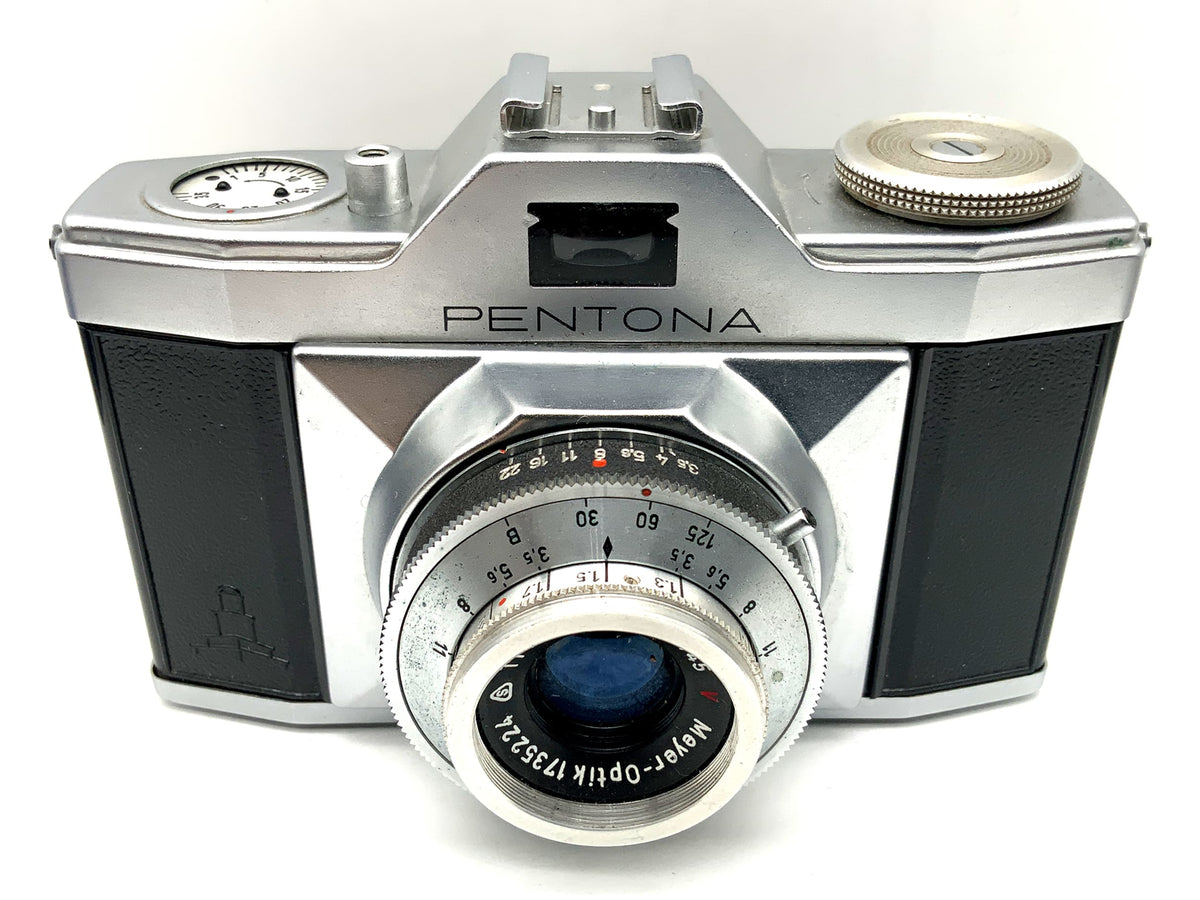 Appareil photo télémétrique Pentacon Pentona avec objectif Meyer Optik Trioplan 1:3.5 45 mm Priomat
