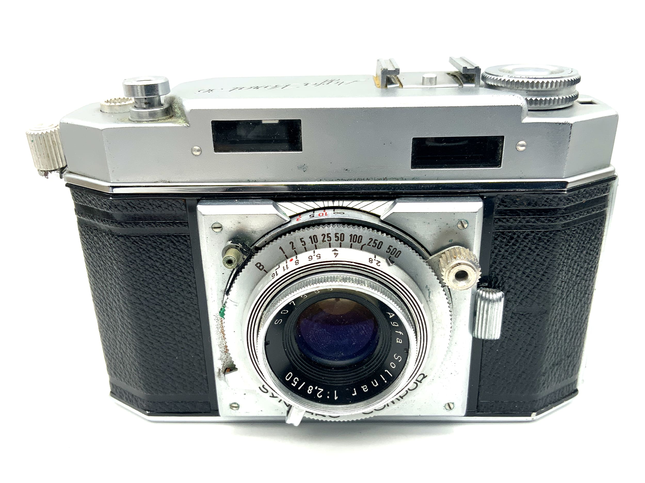 Appareil photo pliant Agfa Karat 36 avec objectif argentique Solinar 50 mm f/2,8