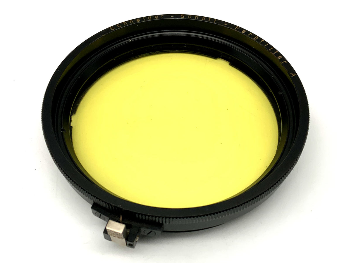 Filtre de couleur Schneider-Schott jaune à baïonnette circulaire