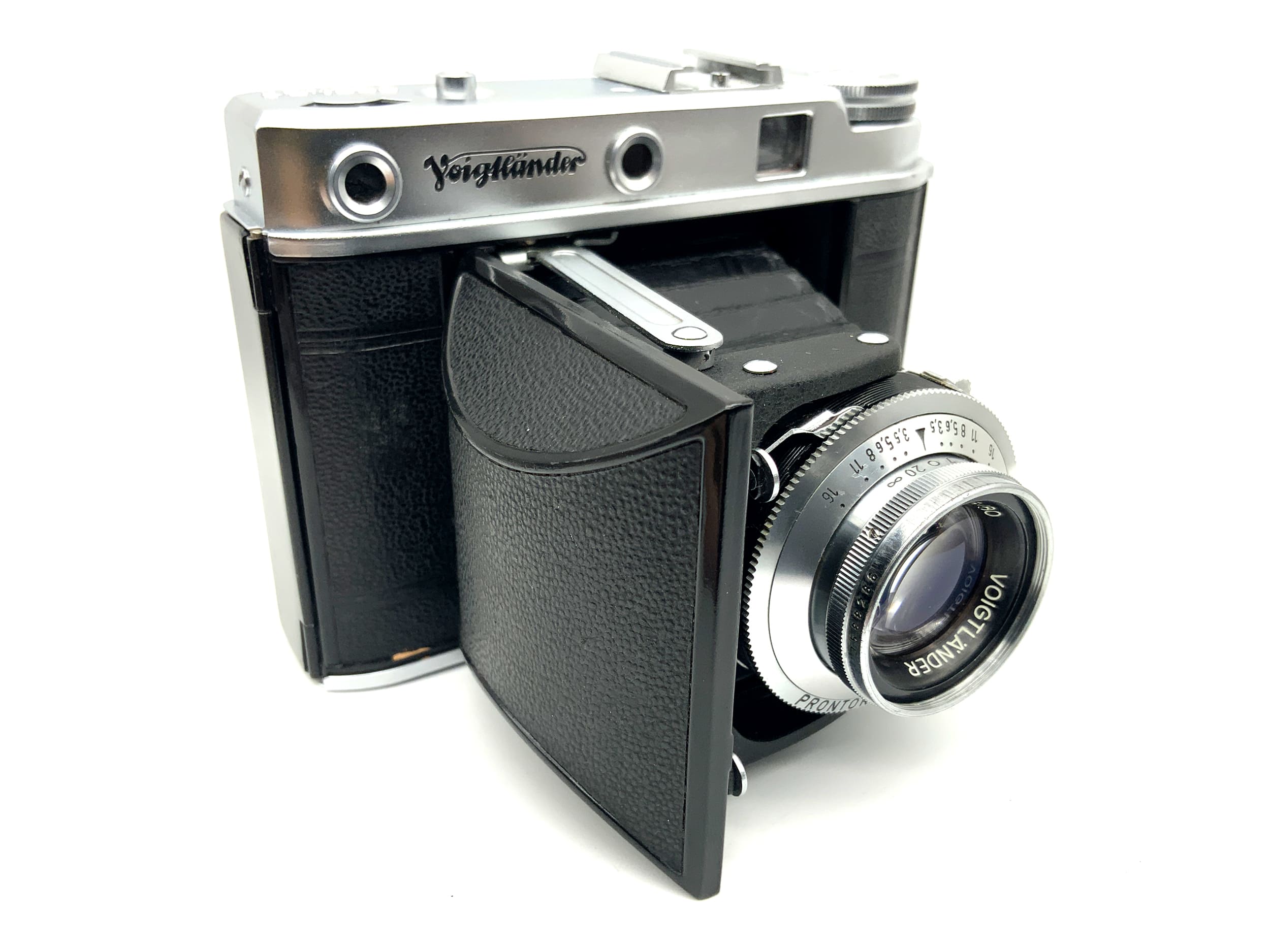 Voigtländer Perkeo E folding camera with Color-Skopar 1:3.5 80mm RF rangefinder