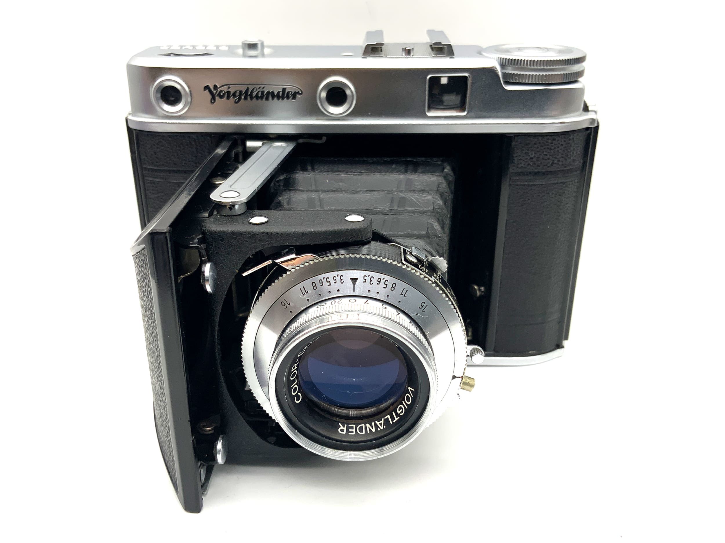 Voigtländer Perkeo E folding camera with Color-Skopar 1:3.5 80mm RF rangefinder