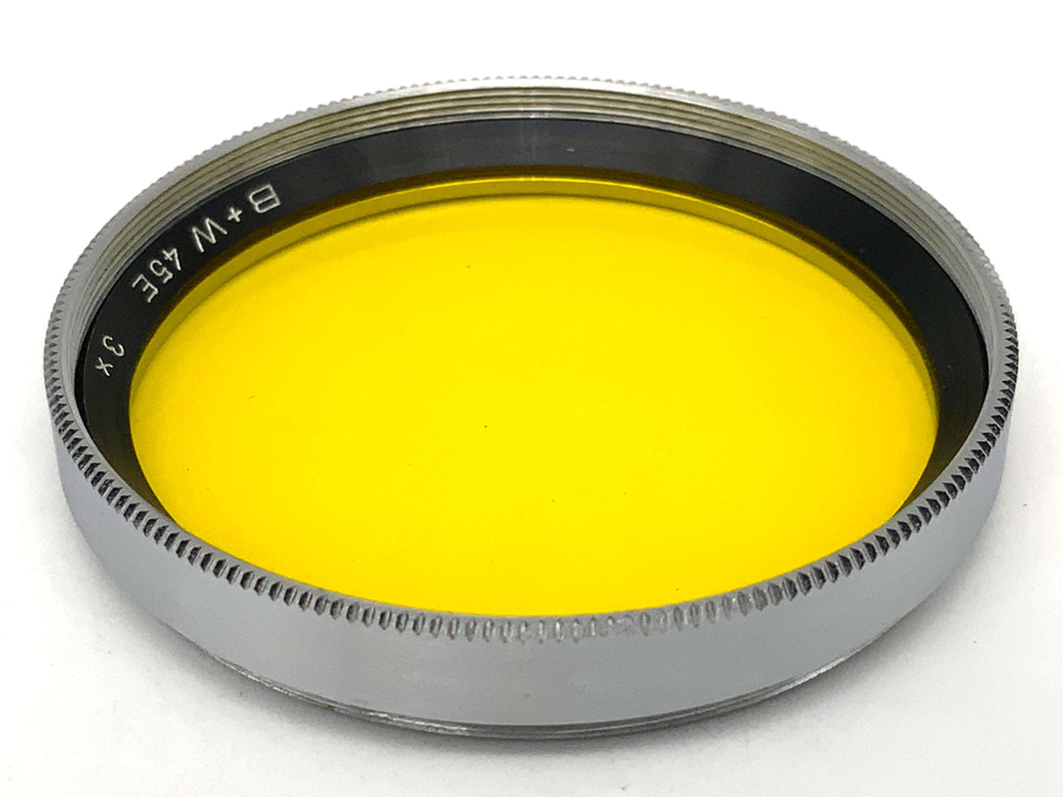 Filtre couleur B+W 45E, 3 filtres jaunes, filetage circulaire de 45 mm