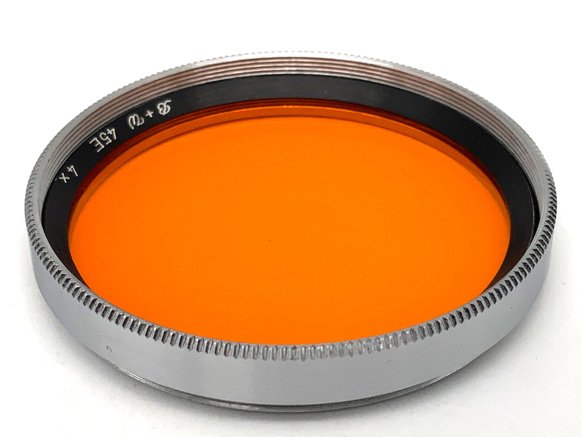 Filtre de couleur B+W 45E, 4 filtres orange, filetage circulaire de 45 mm