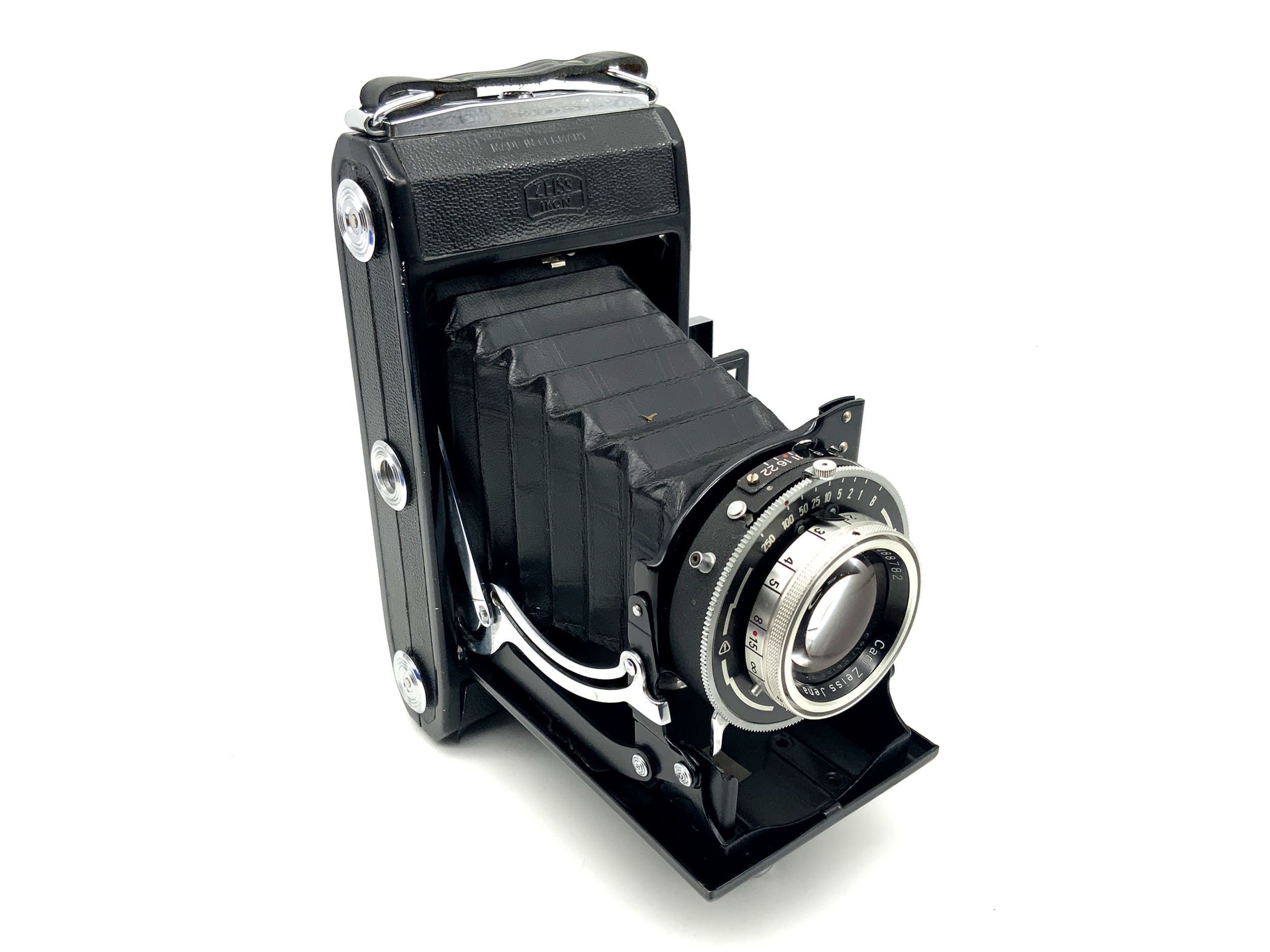 Appareil photo pliant Zeiss Ikon Ercona avec objectif Carl Zeiss Tessar 3.5 105 mm Tempor