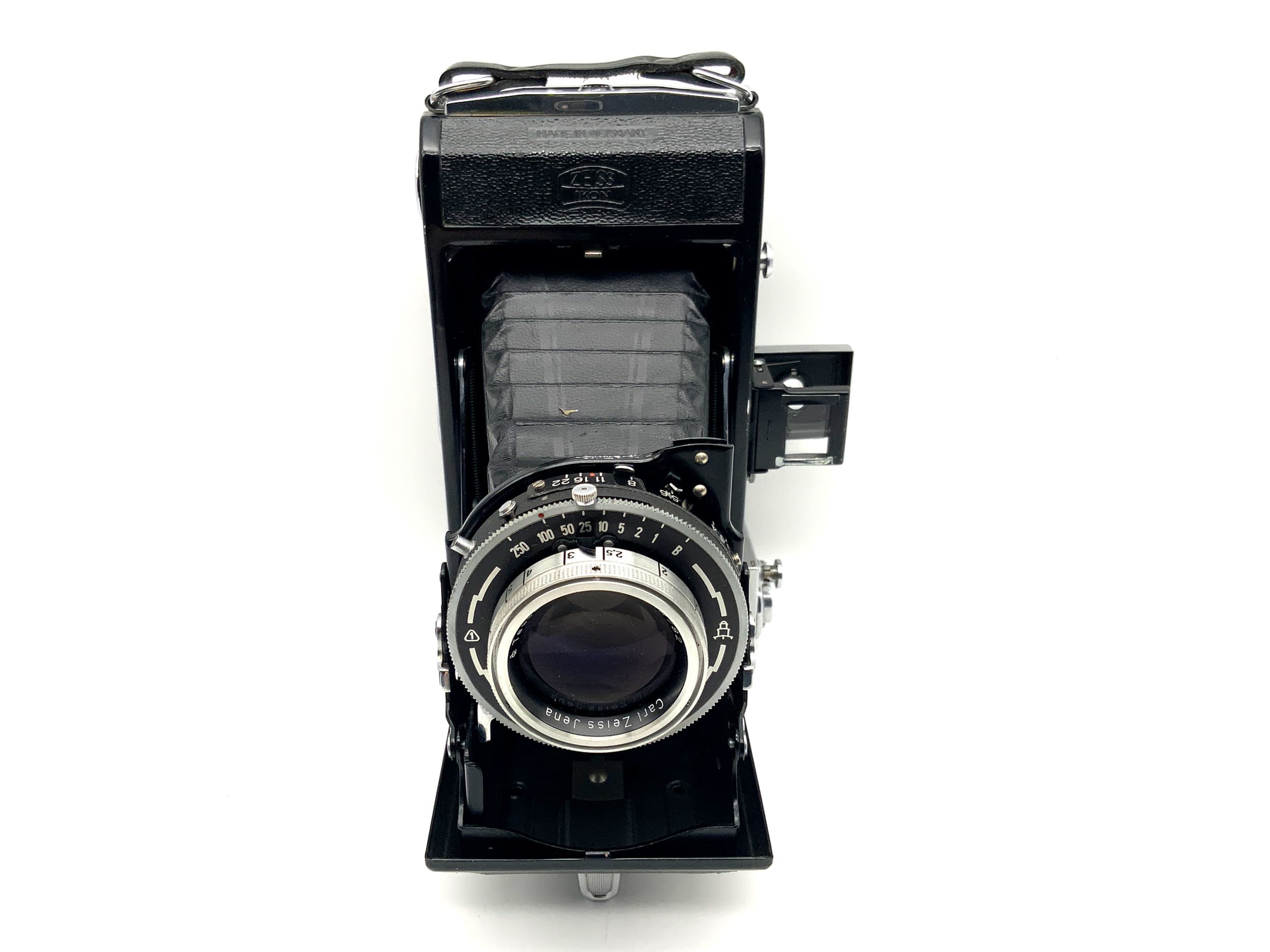 Appareil photo pliant Zeiss Ikon Ercona avec objectif Carl Zeiss Tessar 3.5 105 mm Tempor