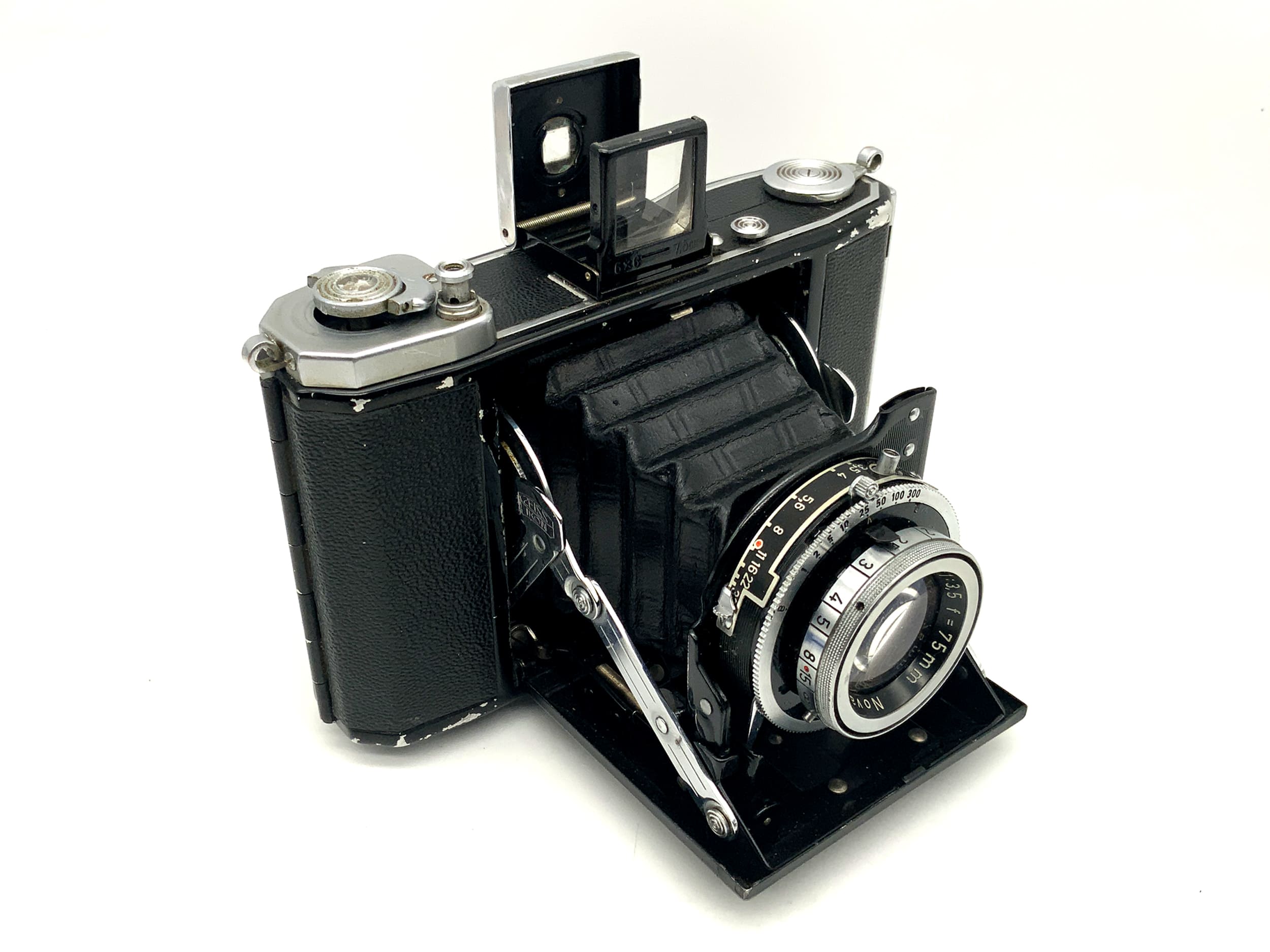 Appareil photo pliant Zeiss Ikon Ikonta 521/16, objectif Novar-Anastigmat 1:4,5 f=7,5 cm, Prontor S