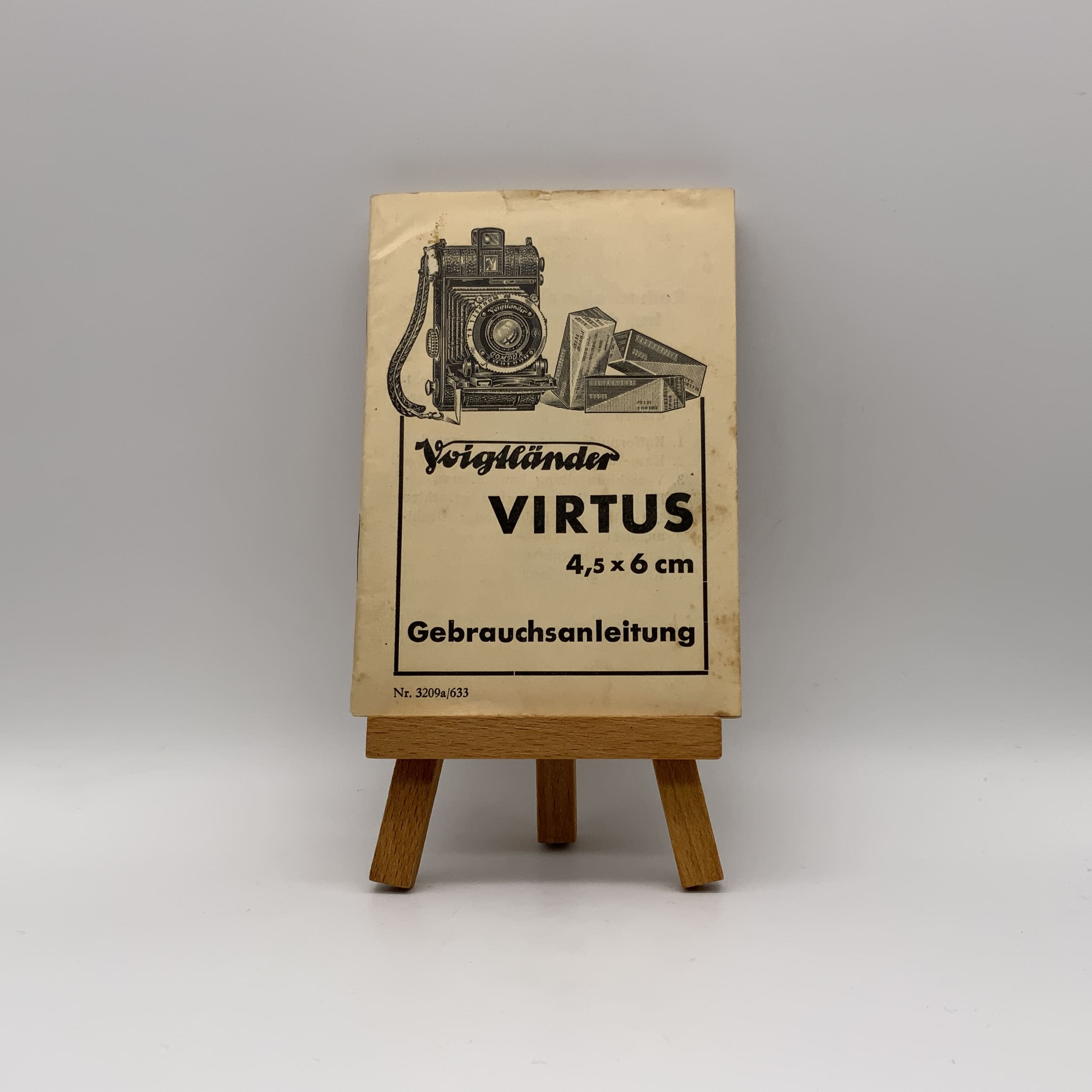 Voigtländer Virtus 4.5x6cm Instruction Manual German User Manual