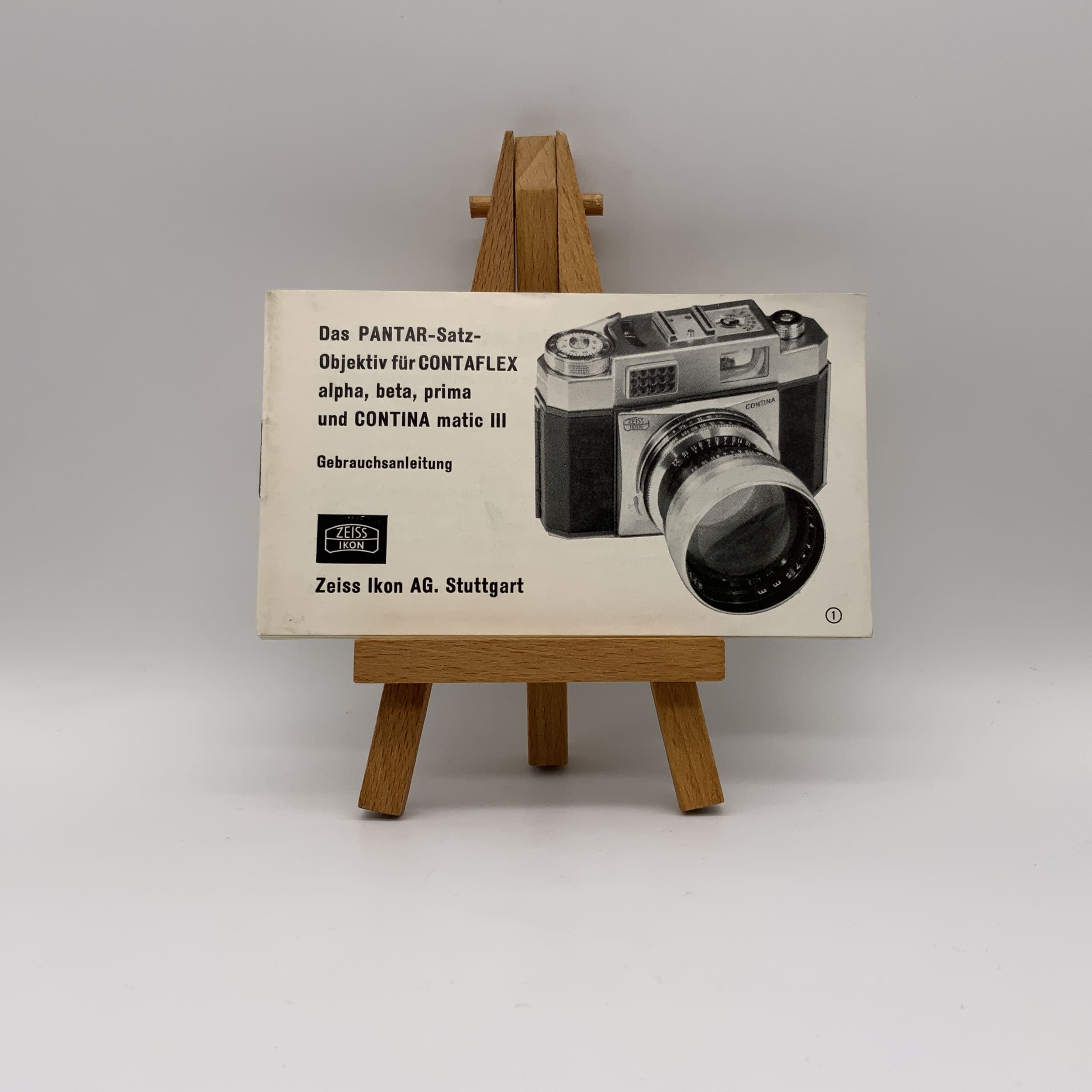 Zeiss Ikon The PANTAR lens set for Contaflex alpha, beta, prima... German