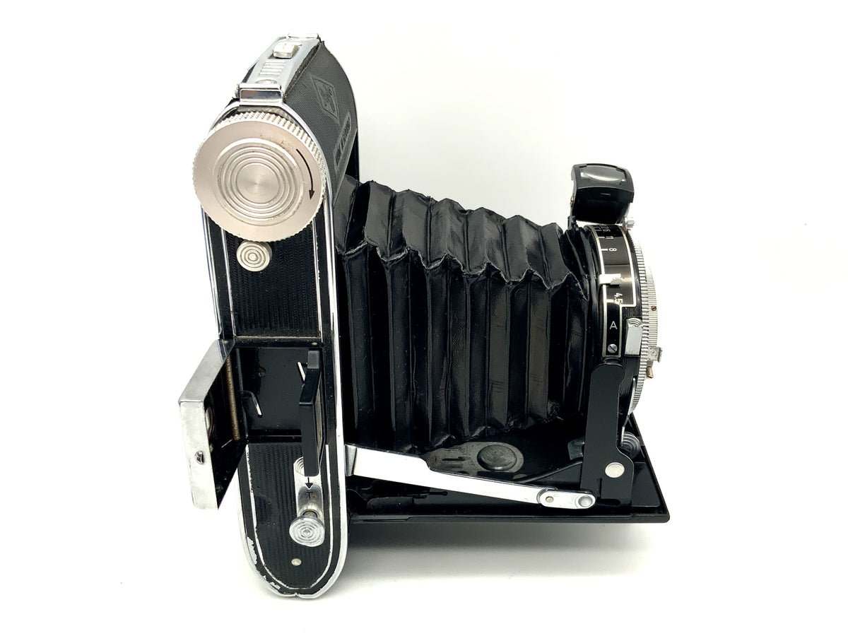 Appareil photo pliant Agfa Billy Record avec objectif Steinheil Apotar 1:4.5 f=105mm Prontor-S