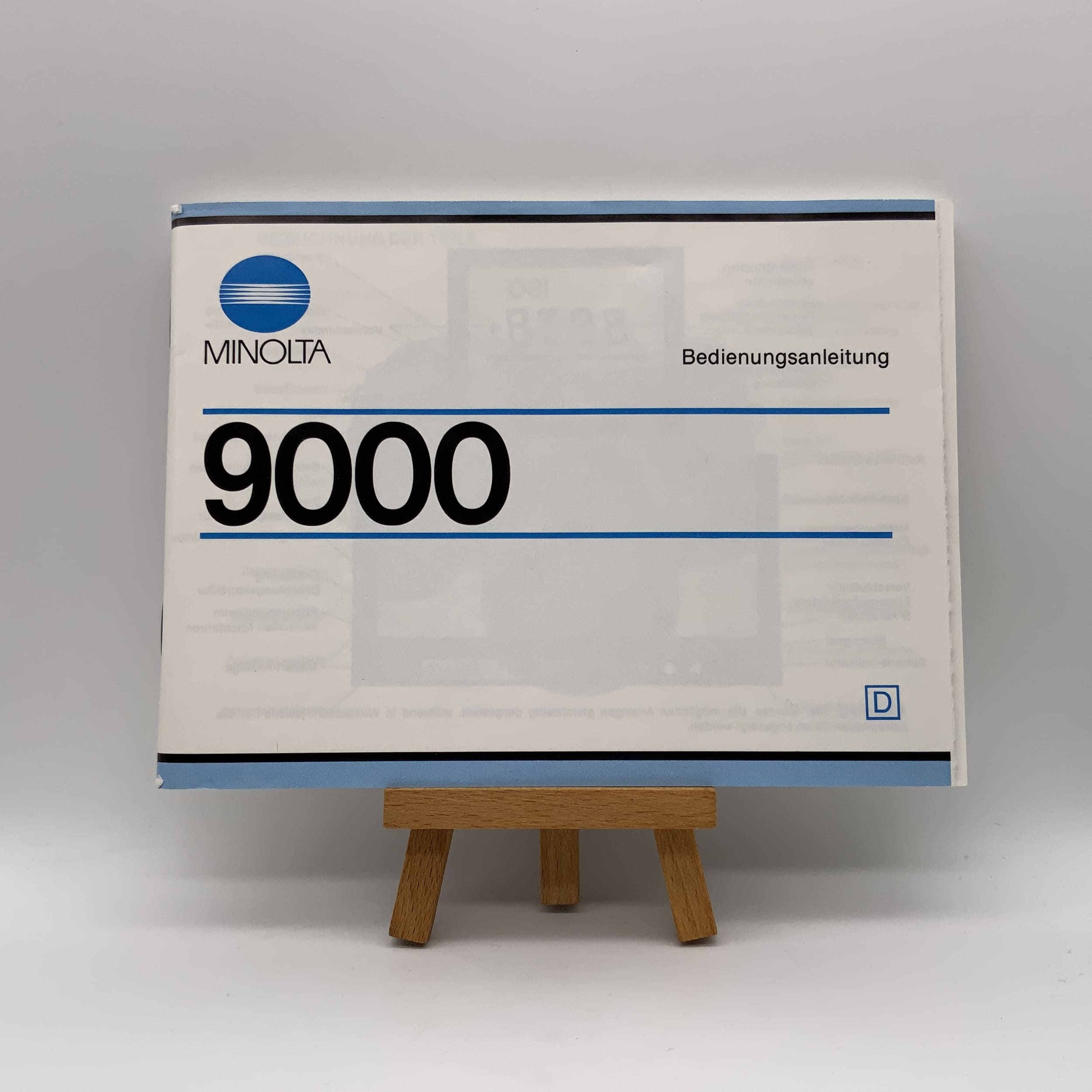 Minolta 9000 User Manual German Instructions for Use