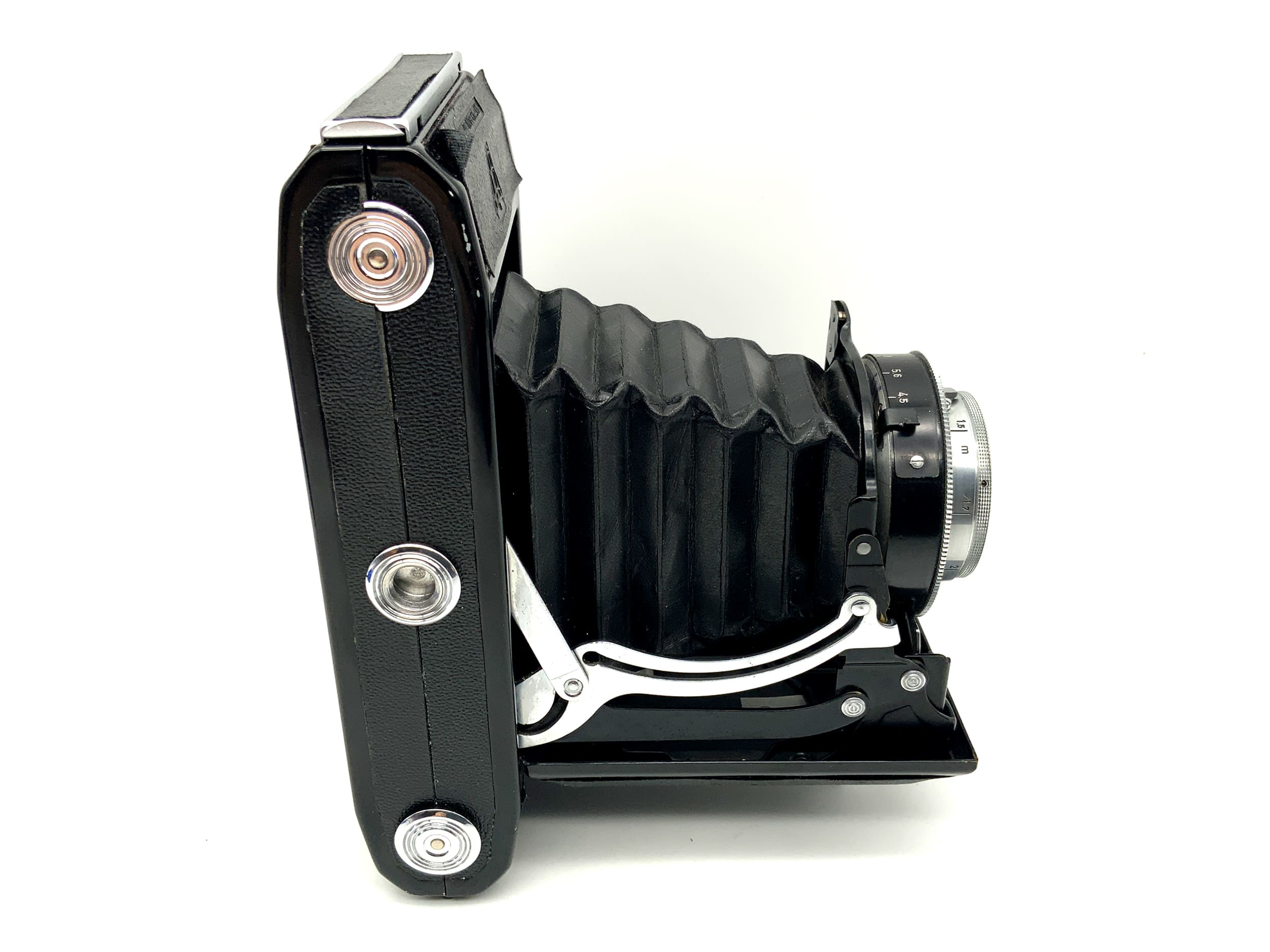 Appareil photo pliant Pentacon Ercona II avec objectif Novar Anastigmat 1:4.5 110 mm rouge V