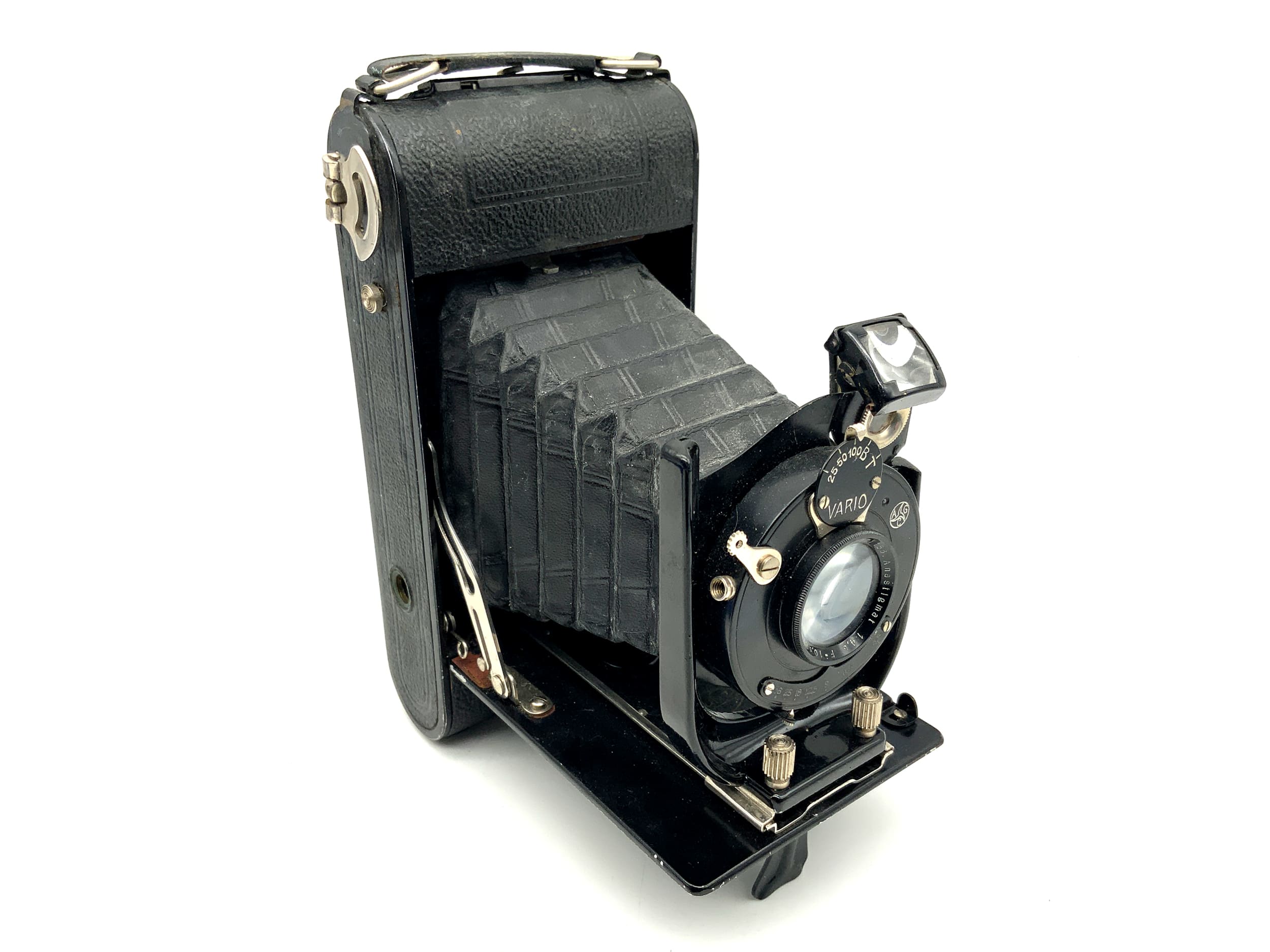 Appareil photo pliant Glunz Vario avec objectif Anastigmat 1:4.6 F=10,5cm, appareil photo analogique