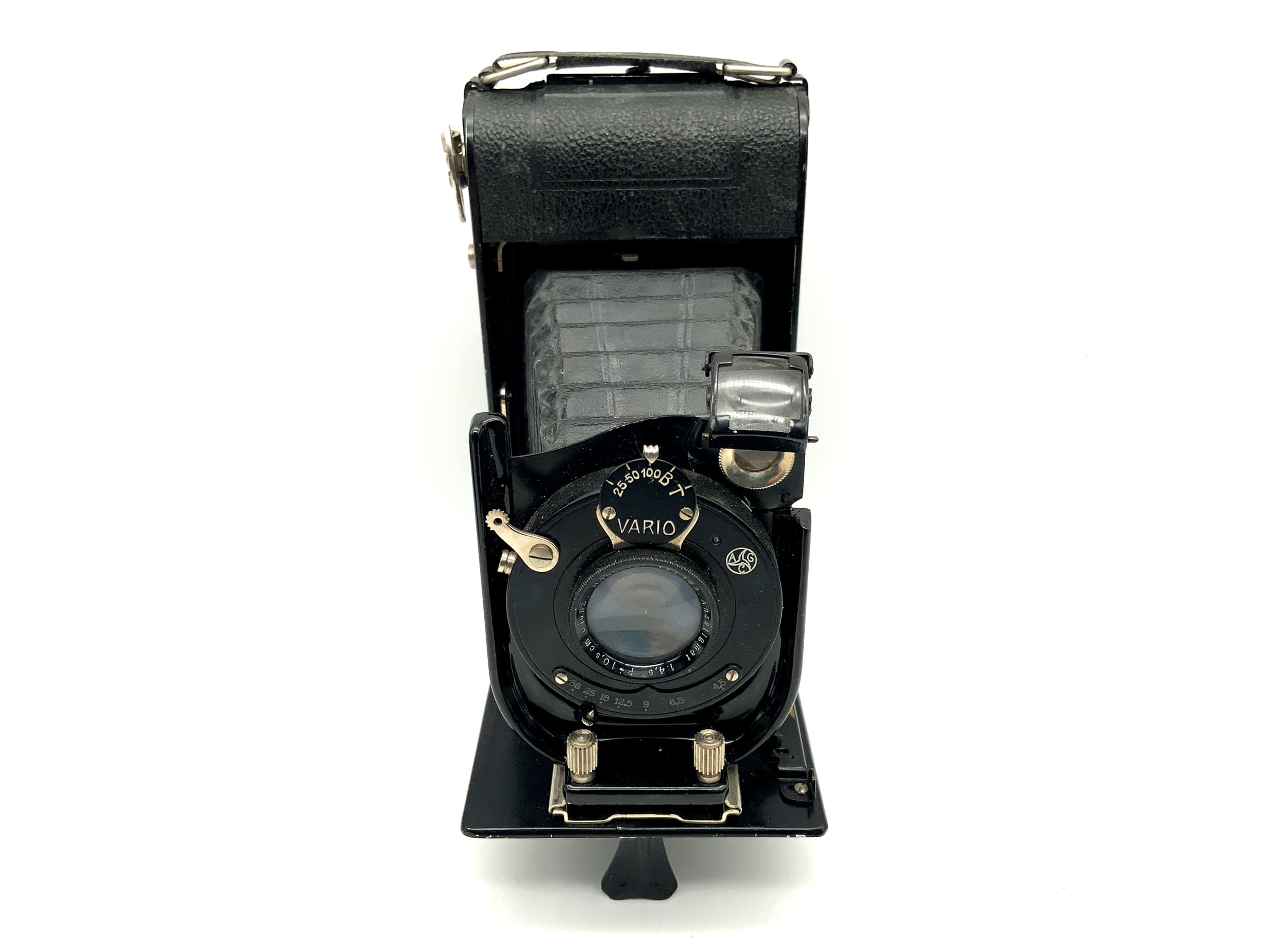 Appareil photo pliant Glunz Vario avec objectif Anastigmat 1:4.6 F=10,5cm, appareil photo analogique