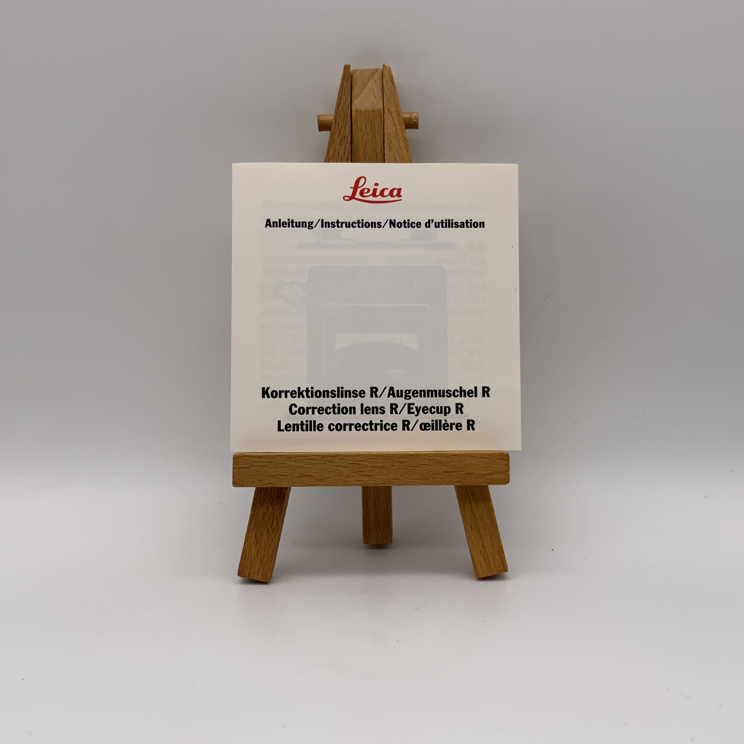 Leica Corrective Lens R / Eyecup R User Manual German