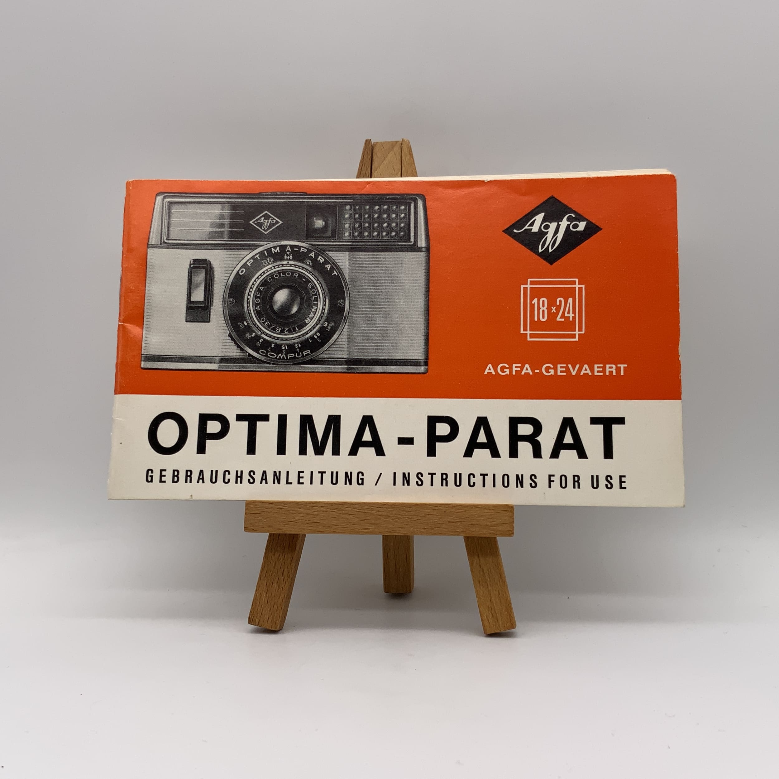 Agfa Optima-Parat 18x24 Agfa-Gevaret Operating Instructions German