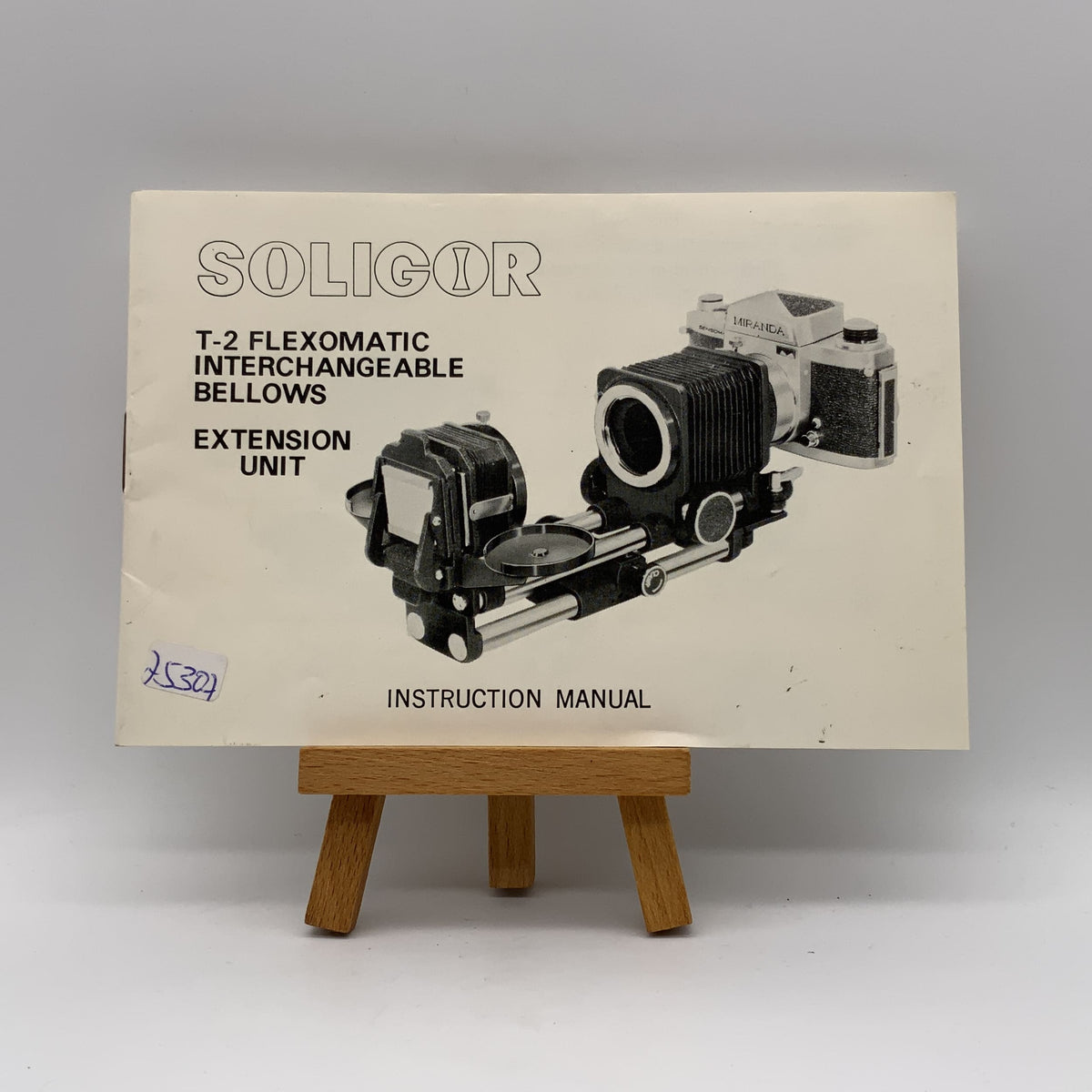 Manuel d'utilisation des soufflets interchangeables Soligor T-2 Flexomatic (anglais)