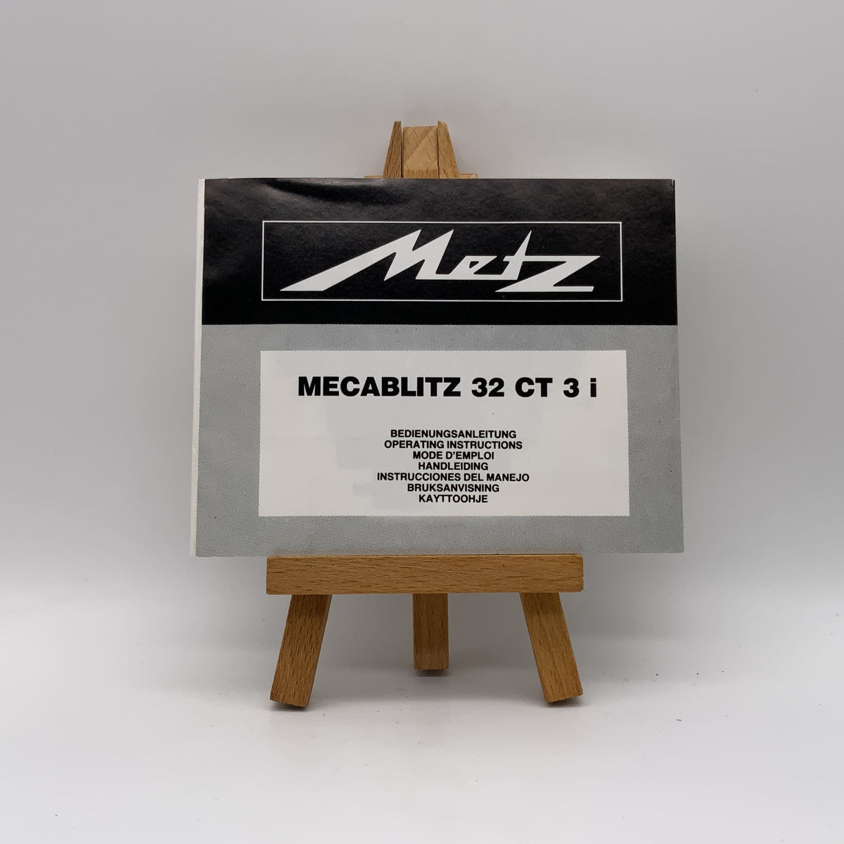 Manuel d'utilisation en allemand du Metz Mecablitz 32 CT 3 i