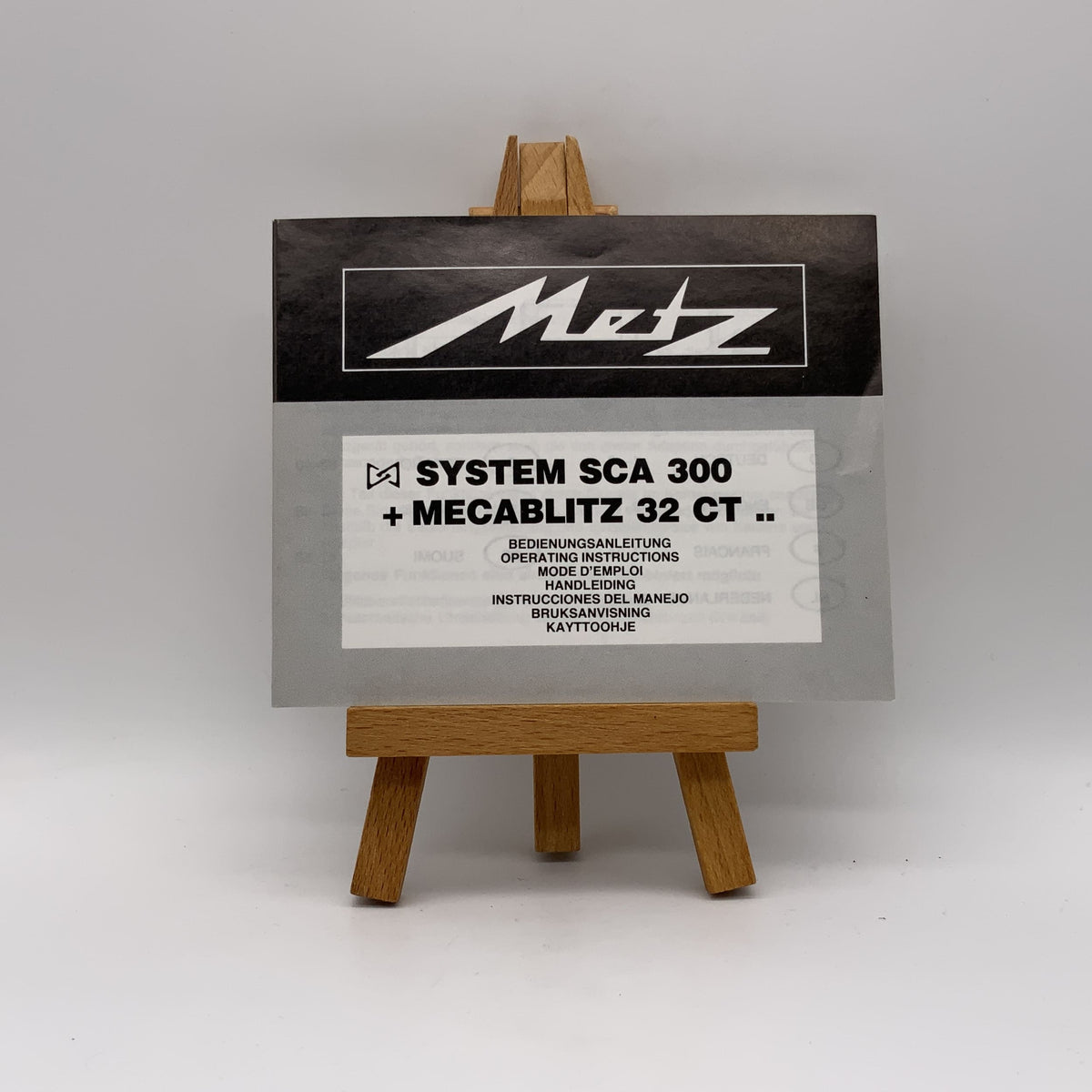 Système Metz SCA 300 + Mecablitz 32 CT - Instructions d'utilisation (allemand)