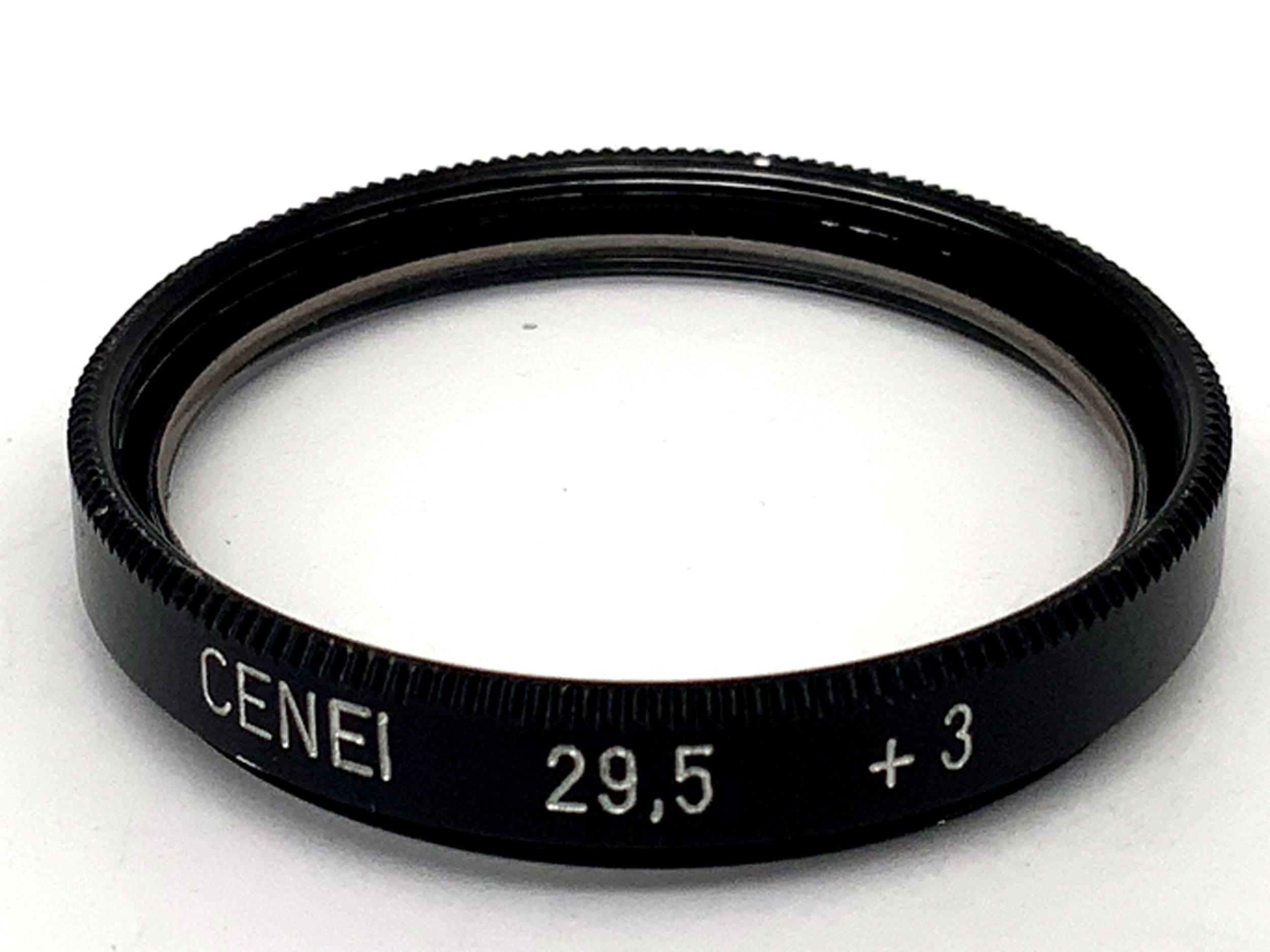 Objectif macro Cenei + 3 filtres, filetage circulaire de 29,5 mm