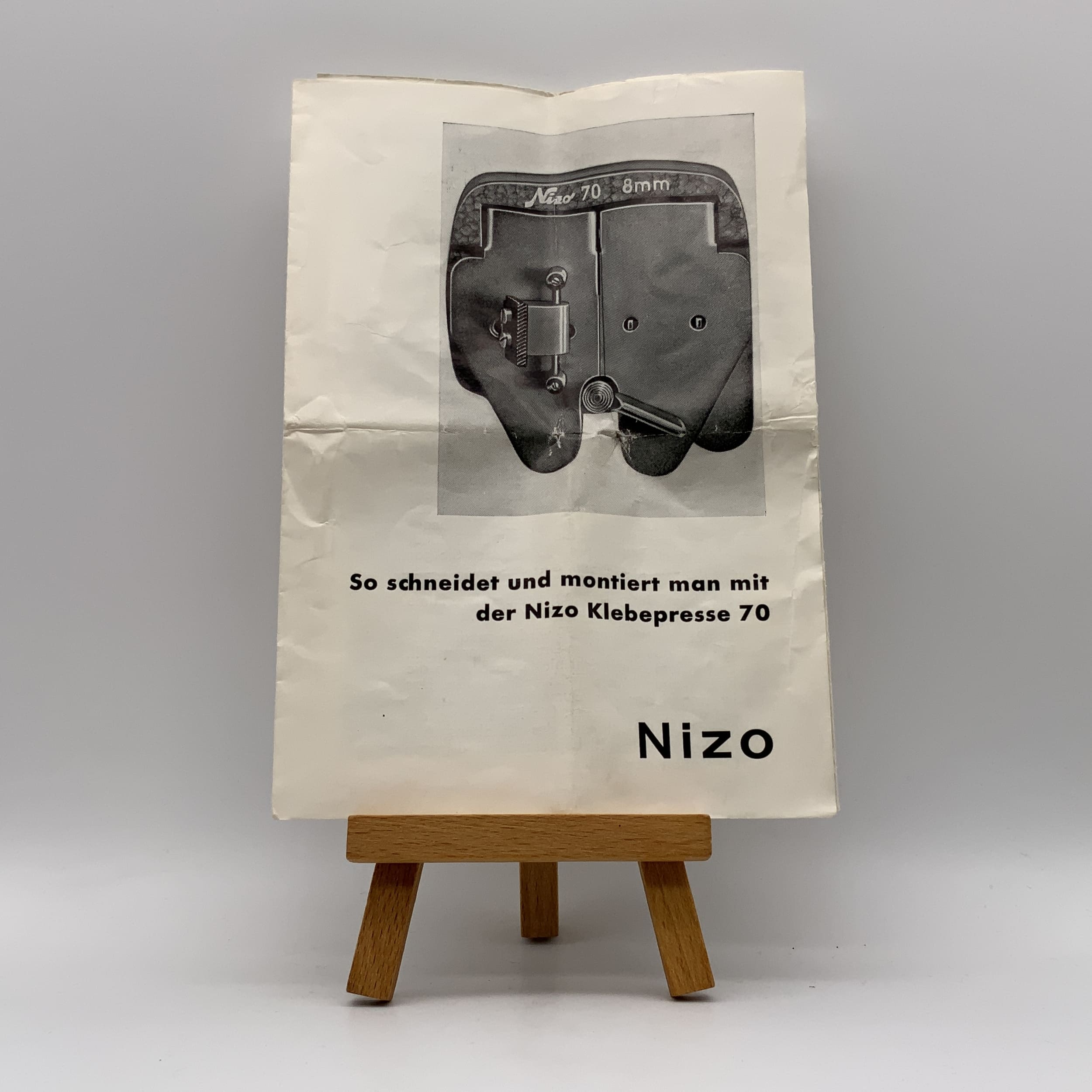 Presse adhésive Nizo 70 - Mode d'emploi (en allemand)