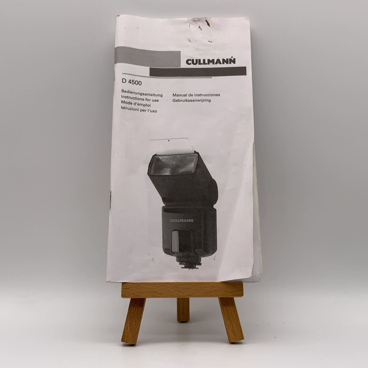 Manuel d'utilisation du flash Cullmann D4500 (instructions en allemand)