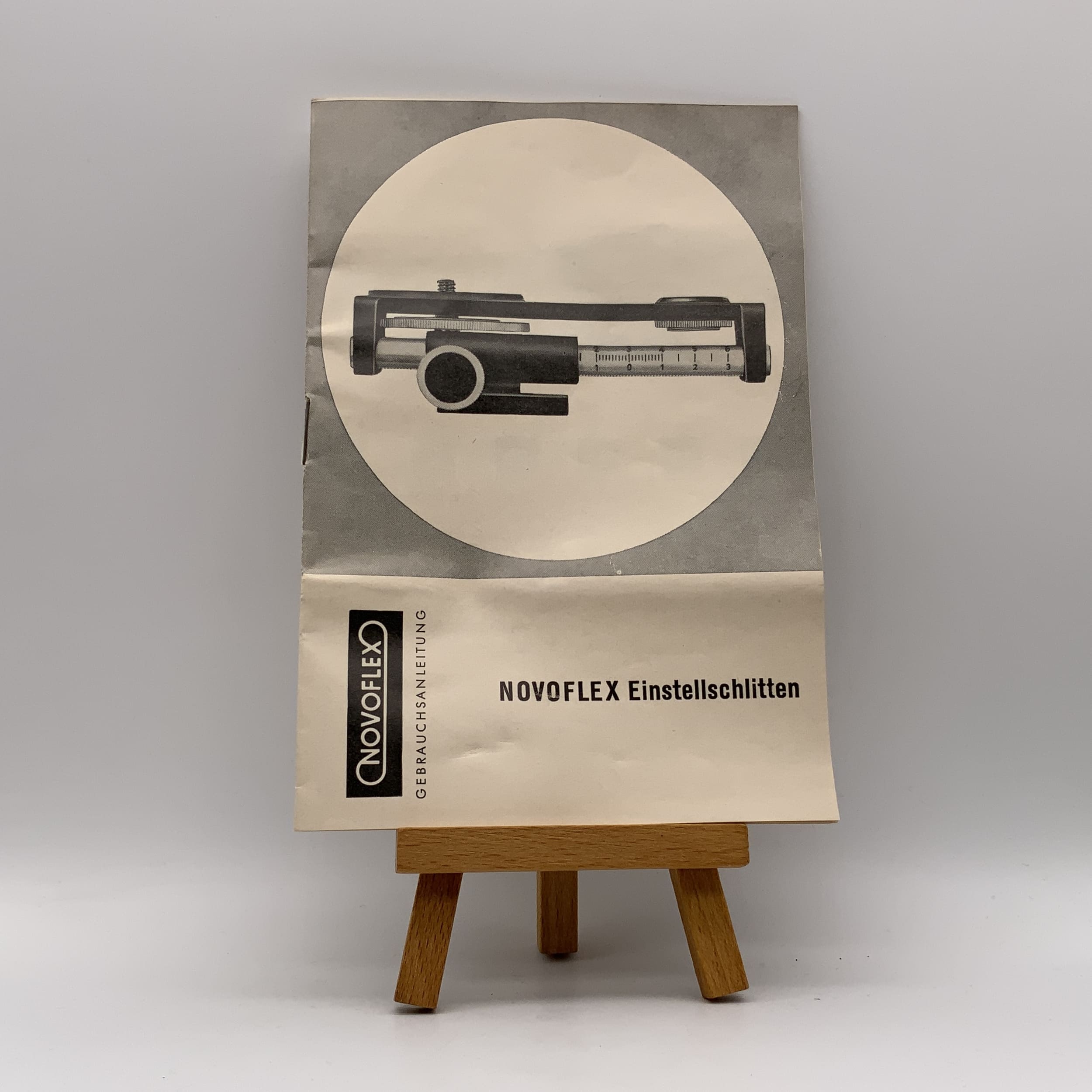 Instructions d'utilisation du curseur de réglage Novoflex (en allemand)