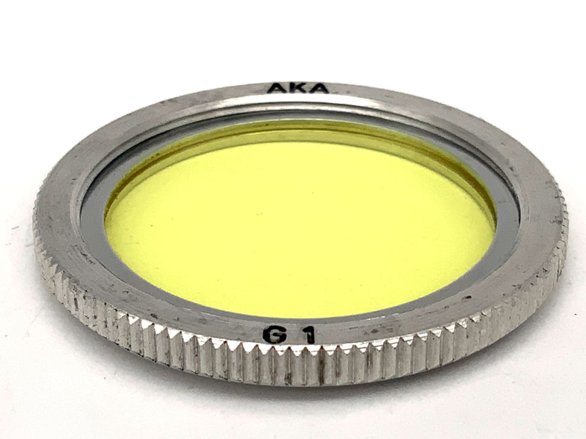 Filtre de couleur AKA G1, filtre jaune clair, filetage circulaire de 32 mm