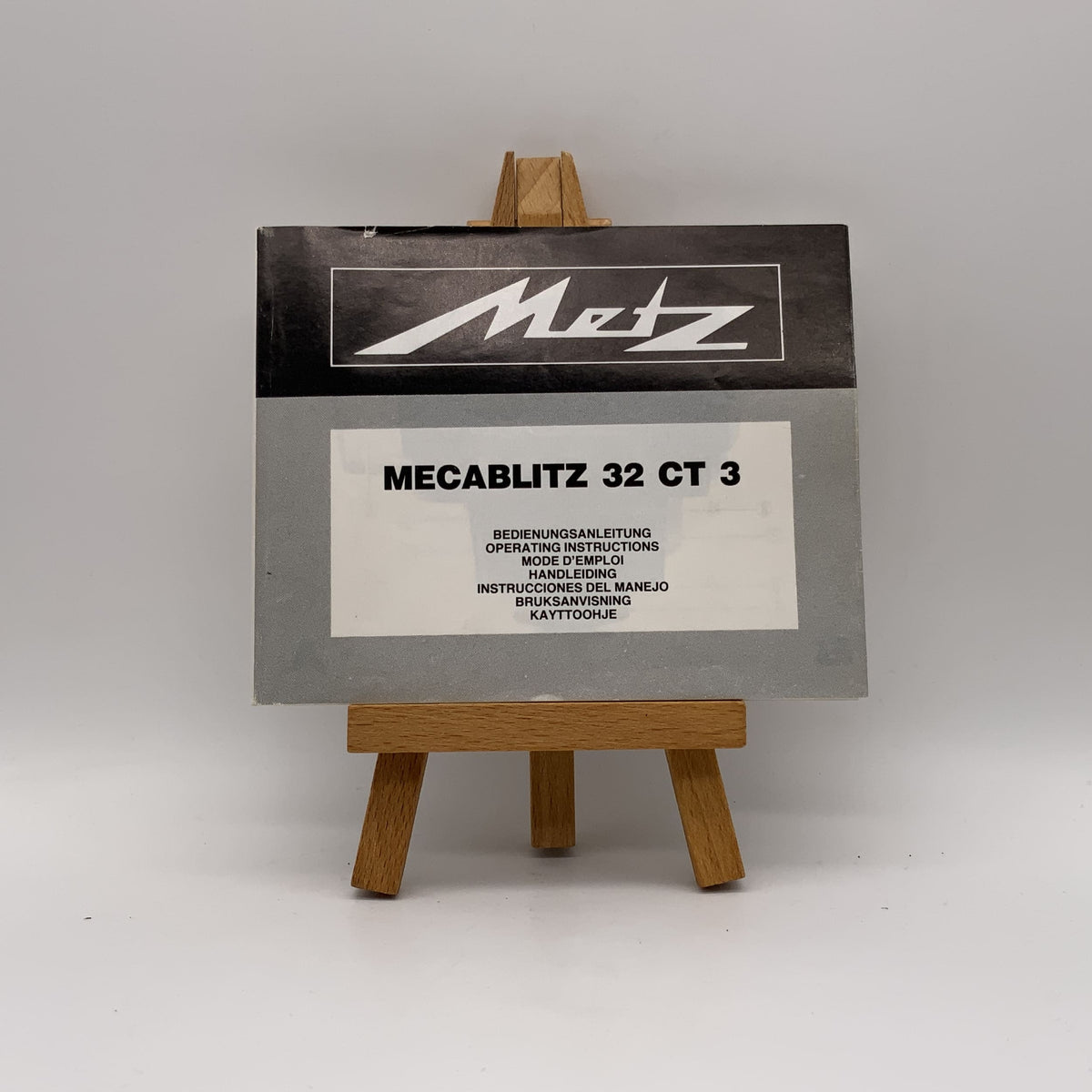 Manuel d'utilisation en allemand du Metz Mecablitz 32 CT 3