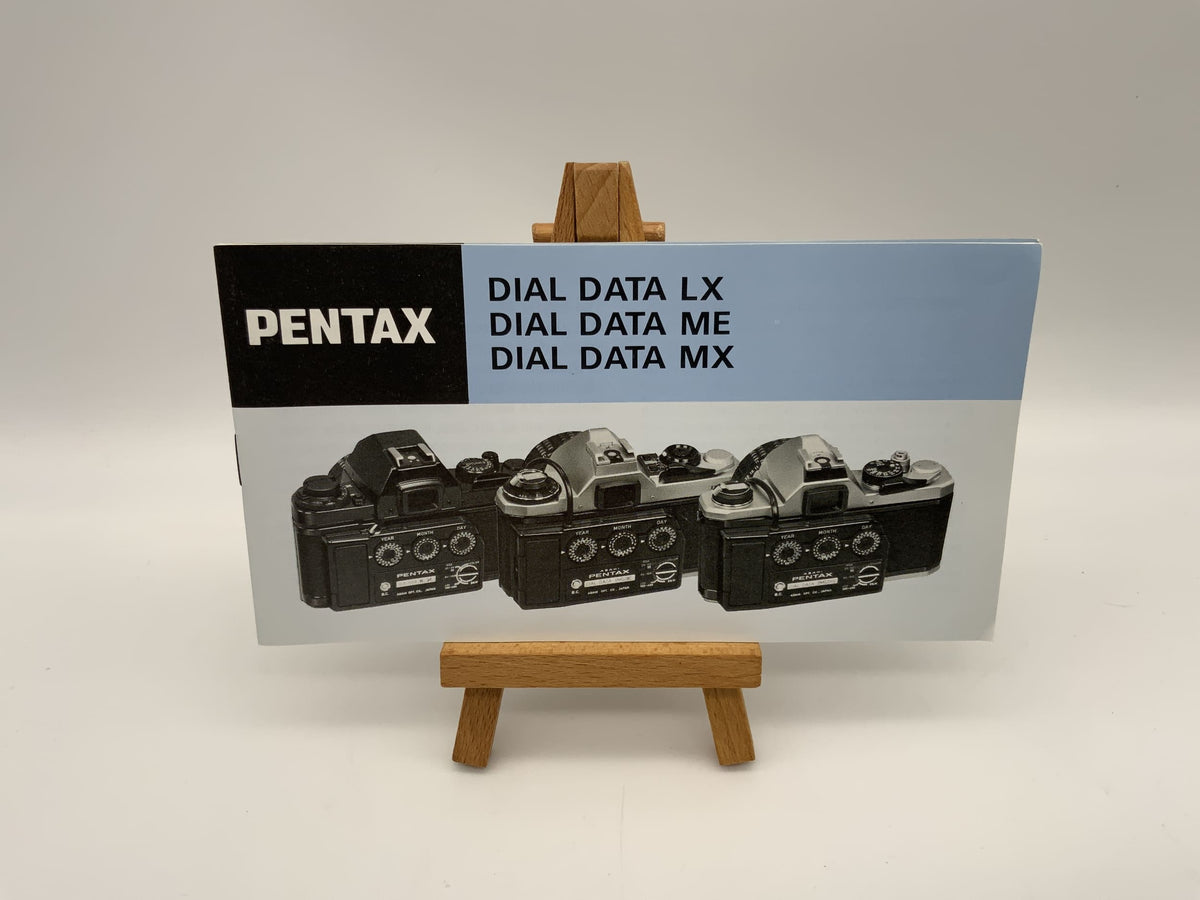 Manuel d'utilisation Pentax Dial Data LX / ME / MX (Instructions en anglais)