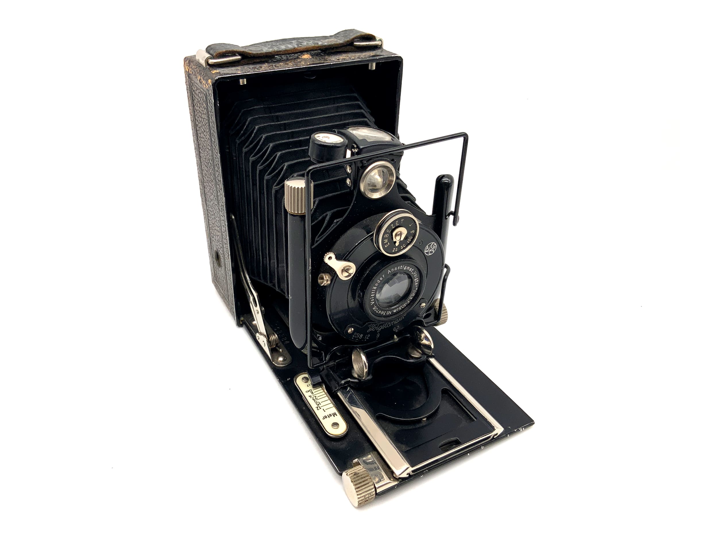 Caméra à plaque Voigtländer Avus avec Anastigmat Voigtar 1:6,3 F=10,5 cm