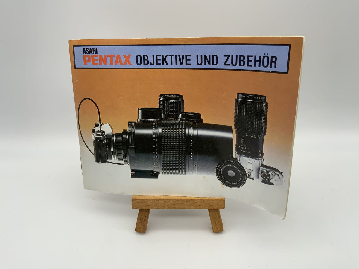 Livret d'information sur les objectifs et accessoires Asahi Pentax (allemand)