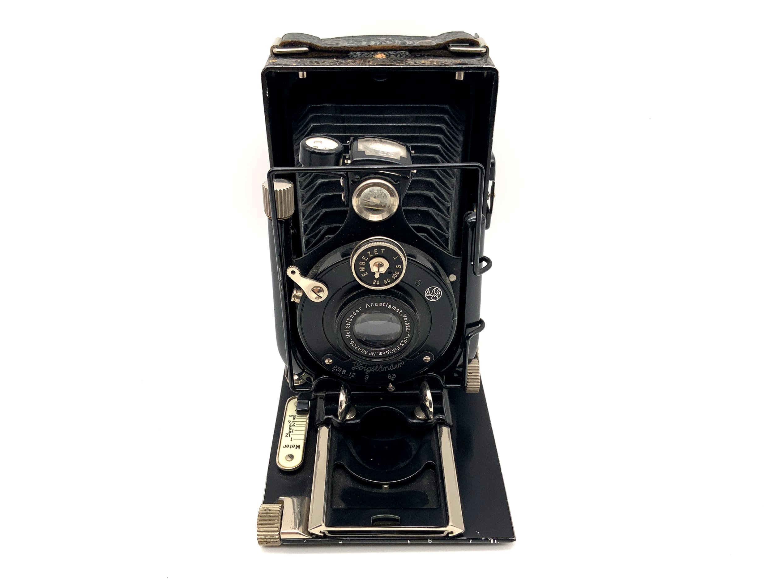 Caméra à plaque Voigtländer Avus avec Anastigmat Voigtar 1:6,3 F=10,5 cm