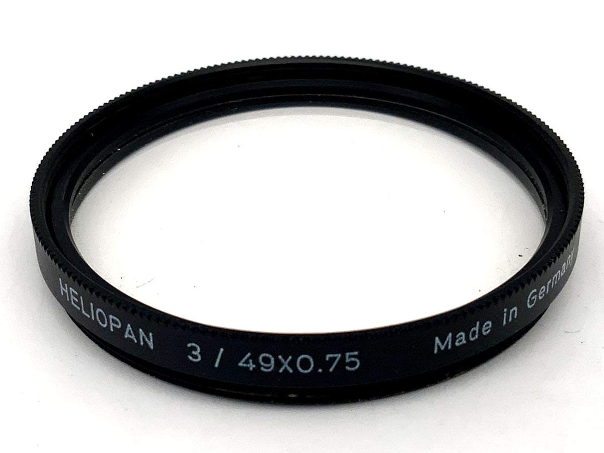 Objectif macro Heliopan 3/49 x 0,75, filetage pour filtre circulaire de 49 mm