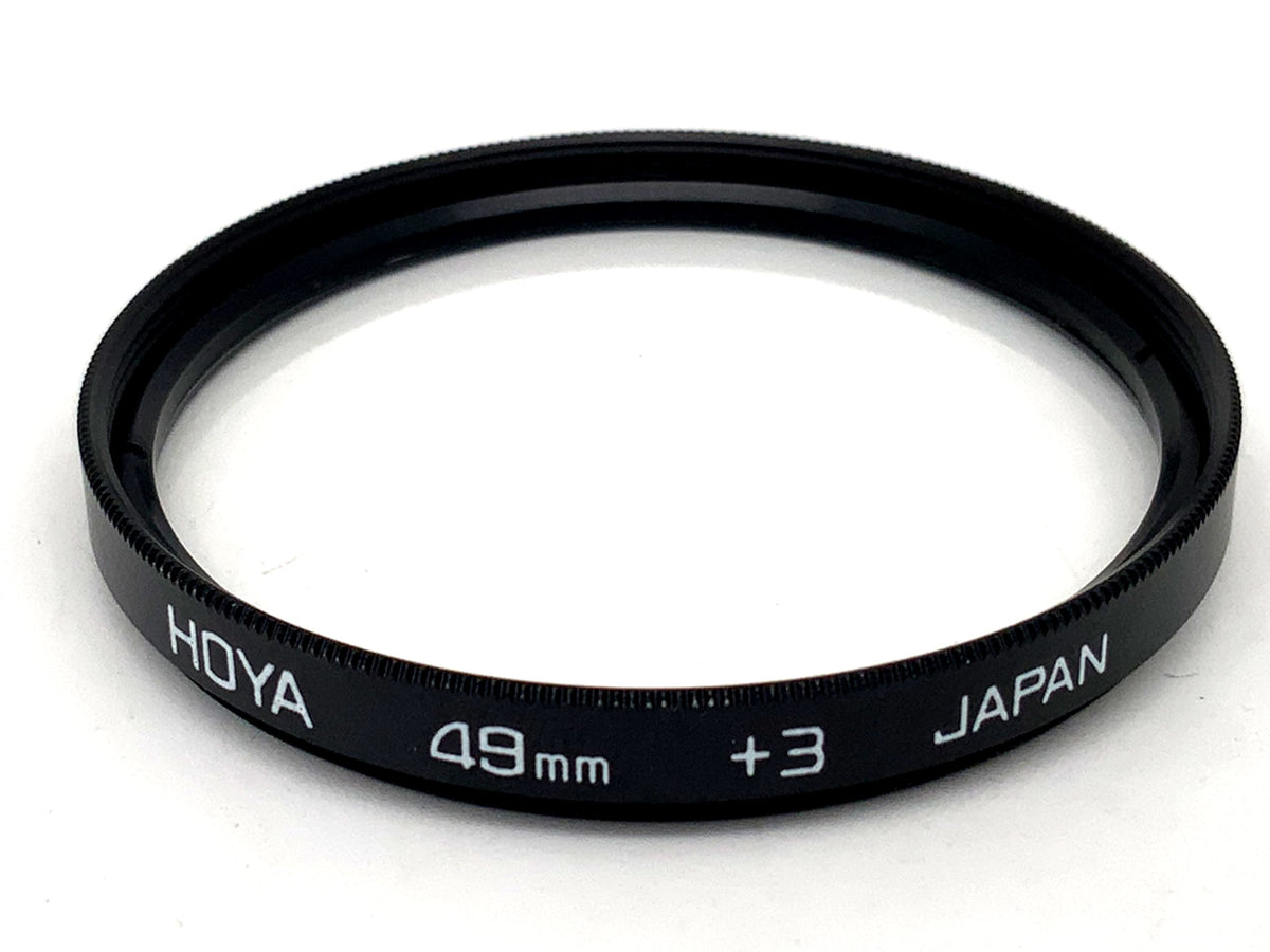 Objectif macro Hoya +3 Filtre 49 mm à filetage circulaire