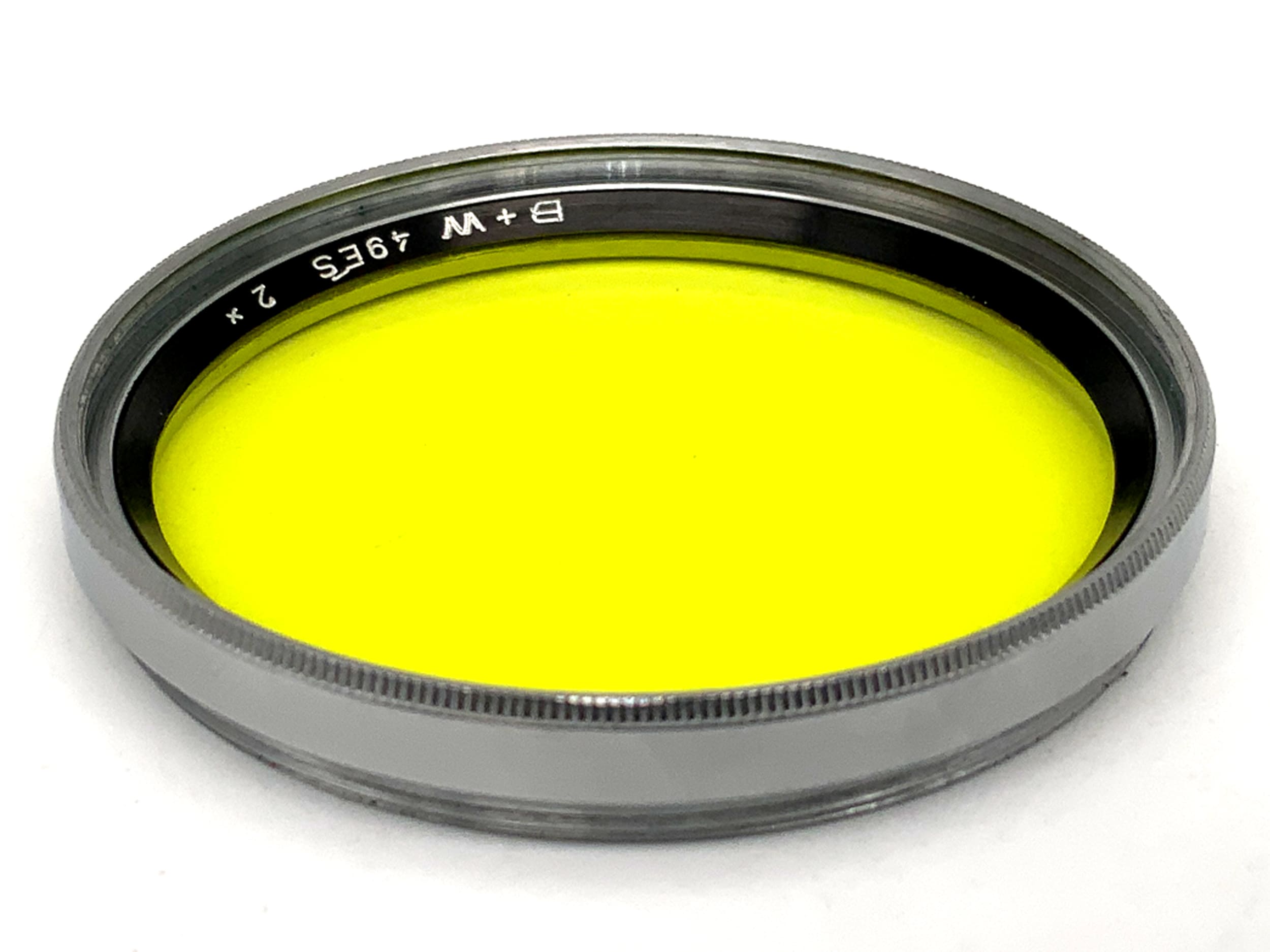 Filtres de couleur B+W jaune-vert/jaune-vert 2x 49ES, circulaires, 49 mm