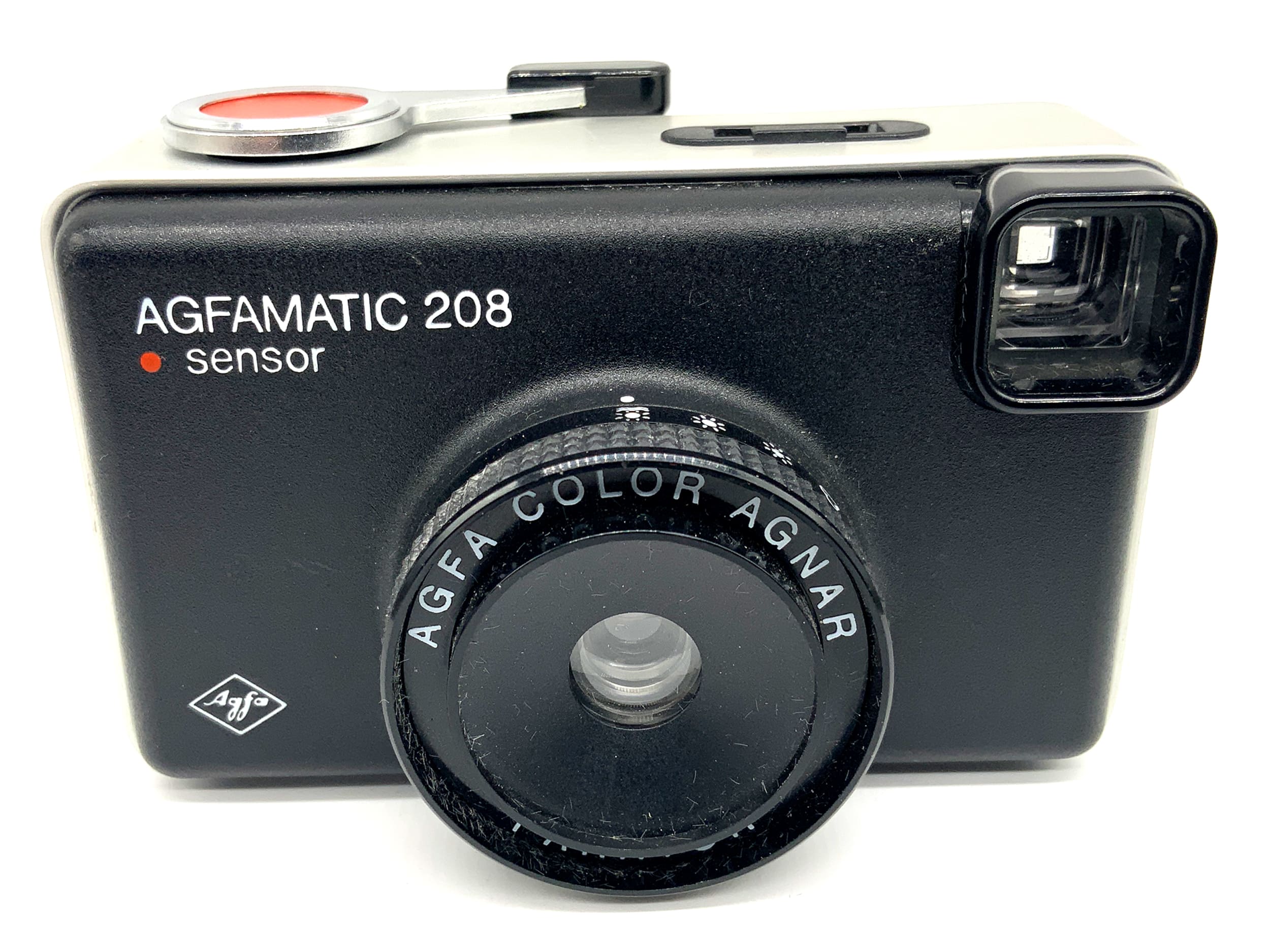Agfa Agfamatic 208 Sensor Sucherkamera mit Color Agnar Parator Analogkamera