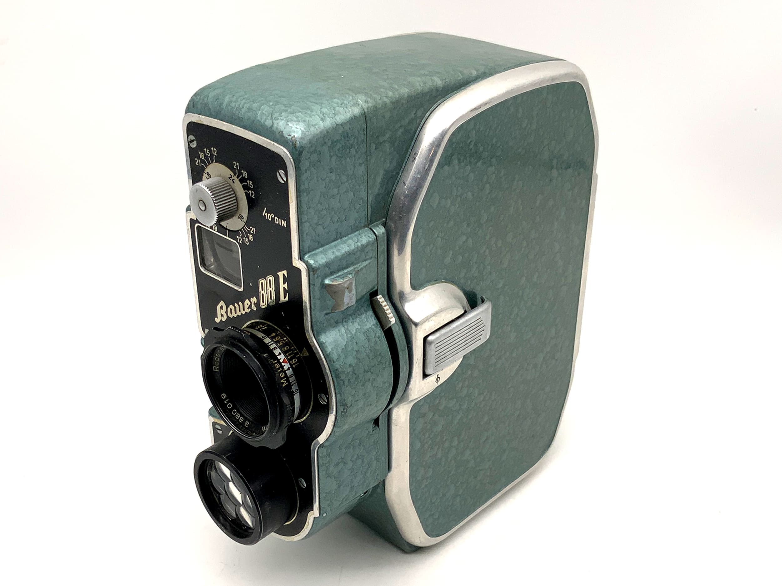 Appareil photo argentique Bauer 88 E avec objectif double 8 mm Rodenstock Ronar 1:1.9 f=12,5 mm