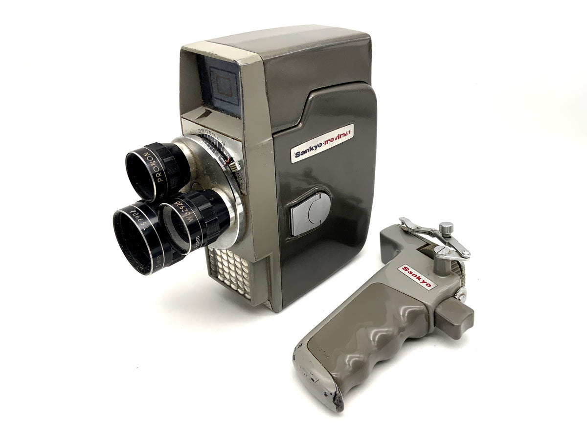 Caméra argentique Sankyo Movimat avec objectifs Pronon 6,5 mm, 13 mm et 25 mm Super 8
