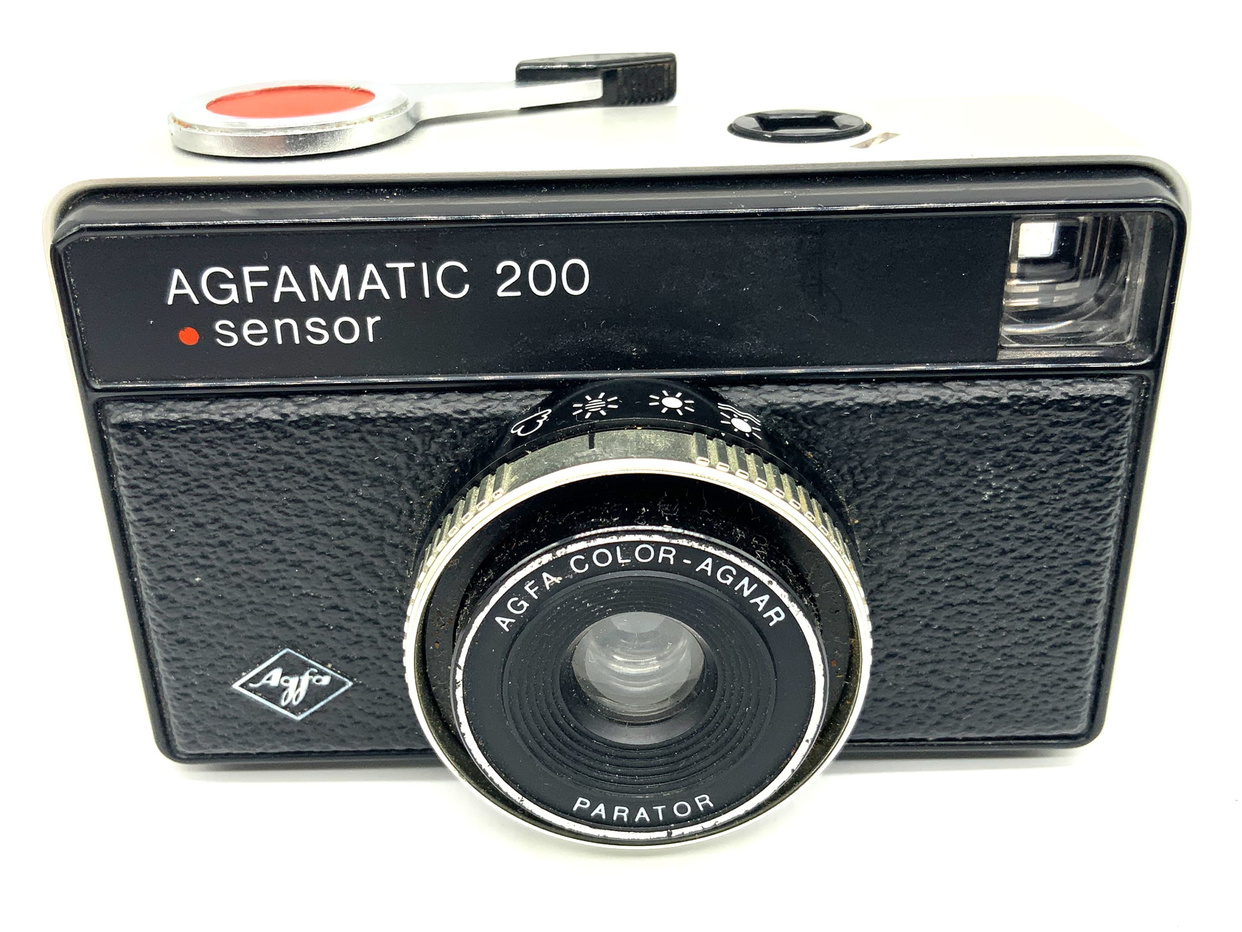 Agfa Agfamatic 200 Sensor Sucherkamera mit Color-Agnar Analogkamera