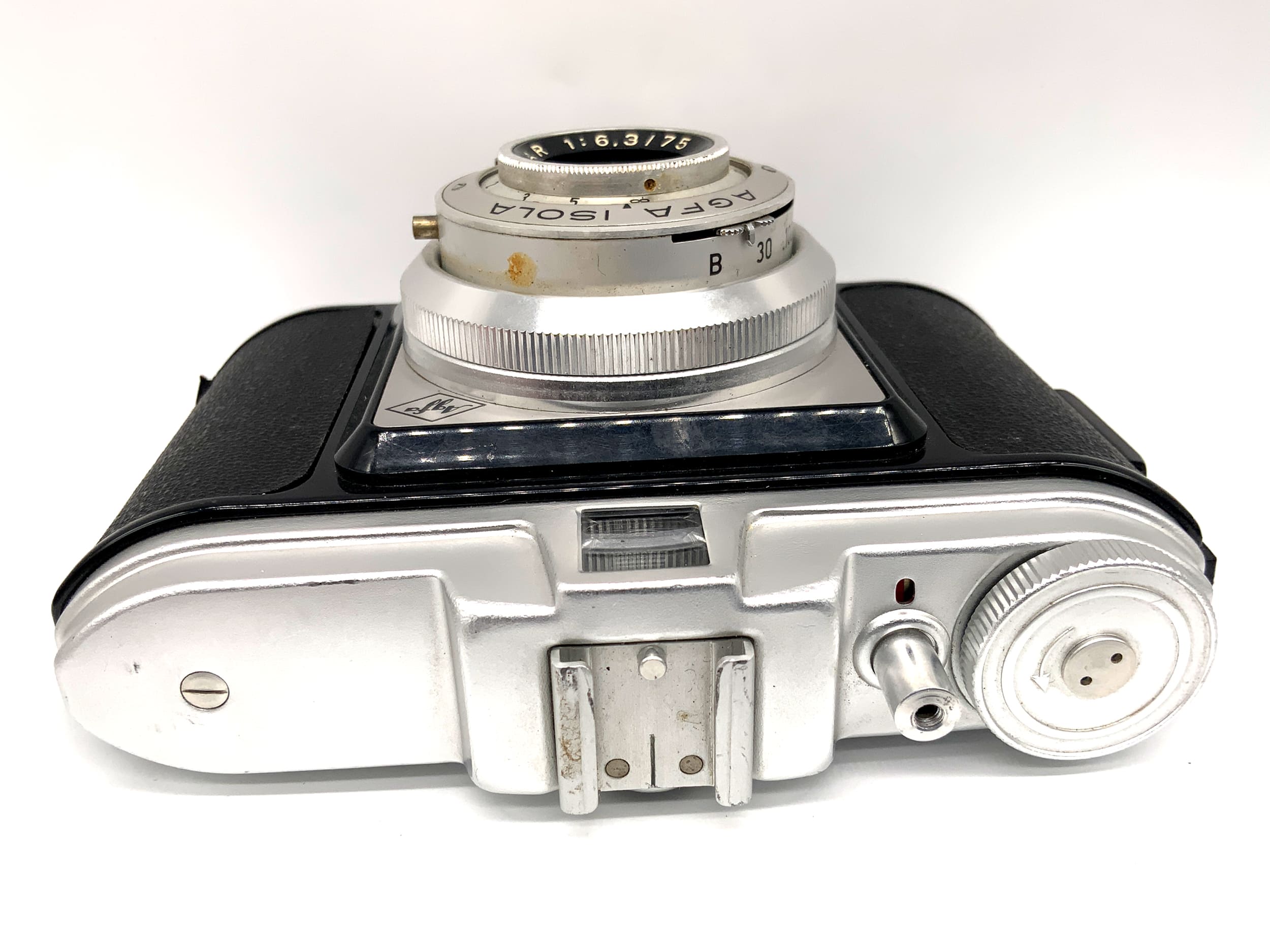Agfa Isola Sucherkamera mit Agnar 1:6.3/75 6x6 Kompaktkamera Analogkamera