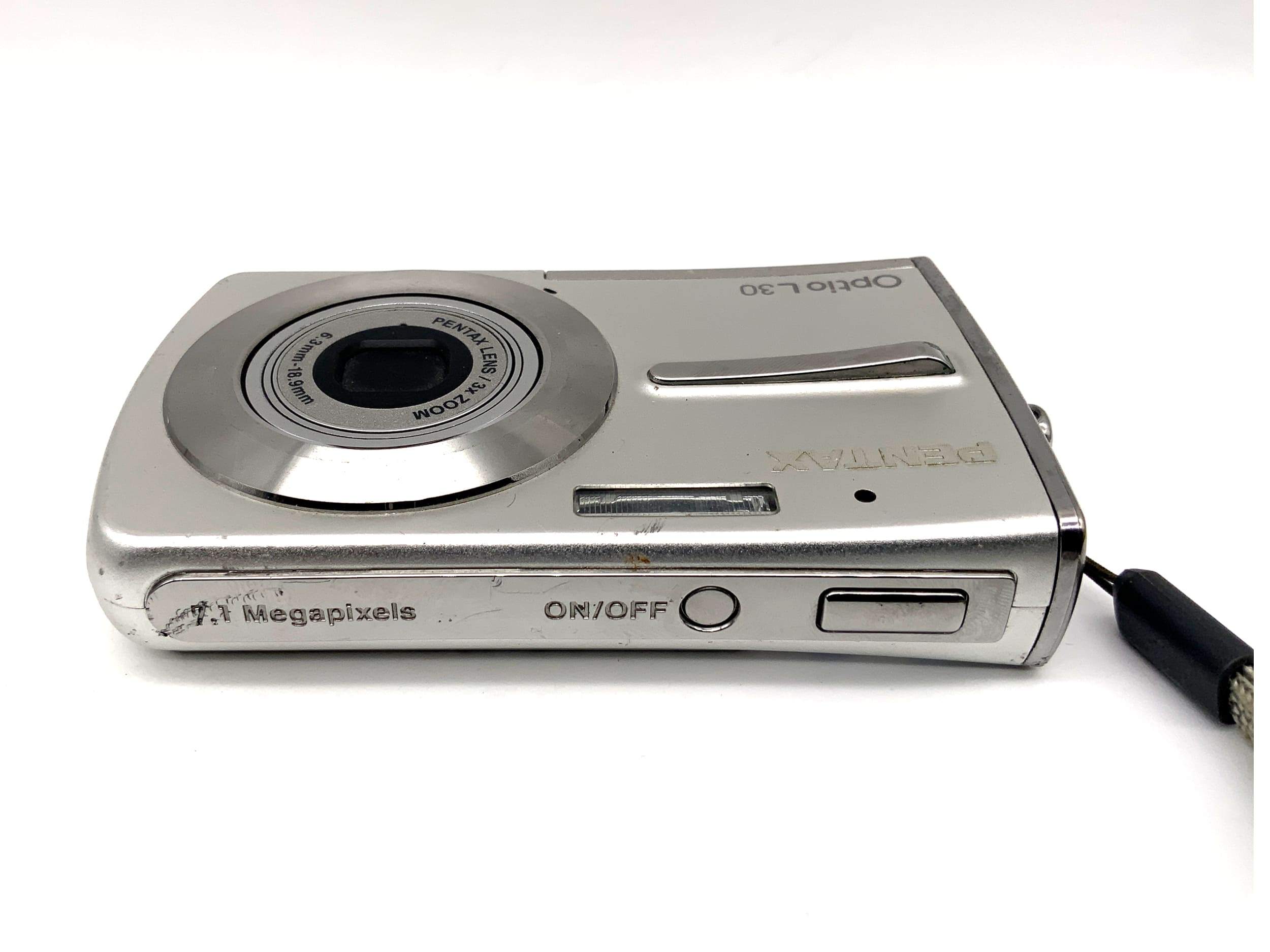 Appareil photo numérique compact Pentax Optio L30 avec objectif 6,3-18,9 mm et capteur 7,1 MP