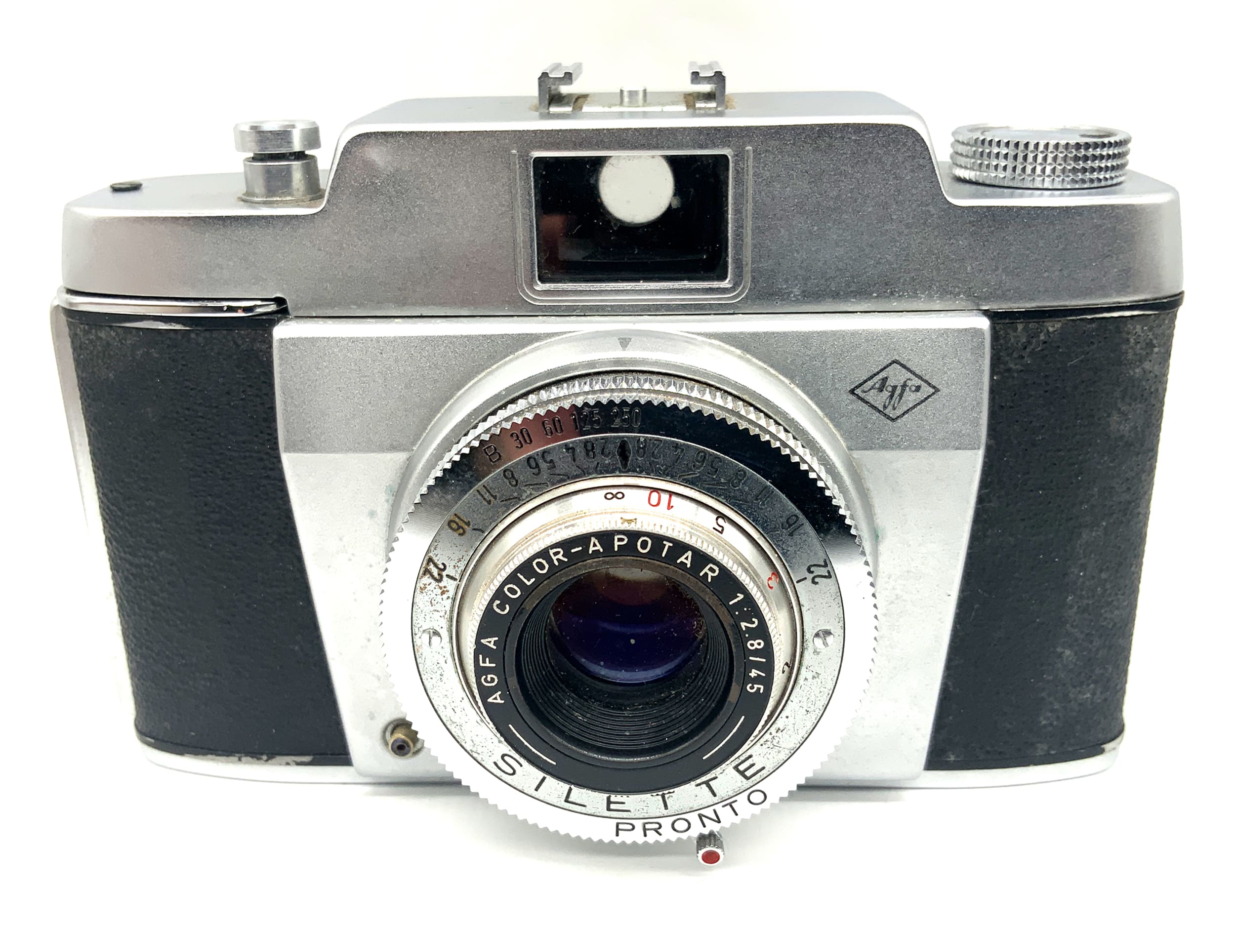 Agfa Silette Sucherkamera mit Color-Apotar 1:2.8/45 Pronto Analogkamera