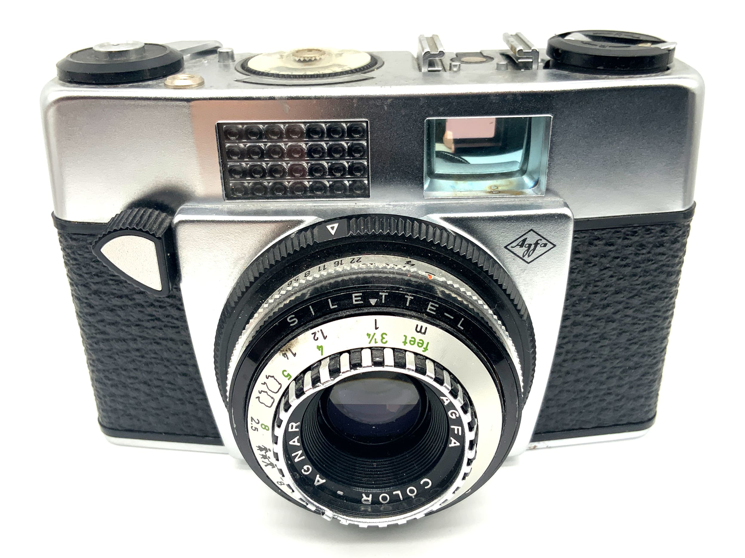 Agfa Silette-L Sucherkamera mit Color Agnar 45mm 1:2.8 Parator 125 Analogkamera
