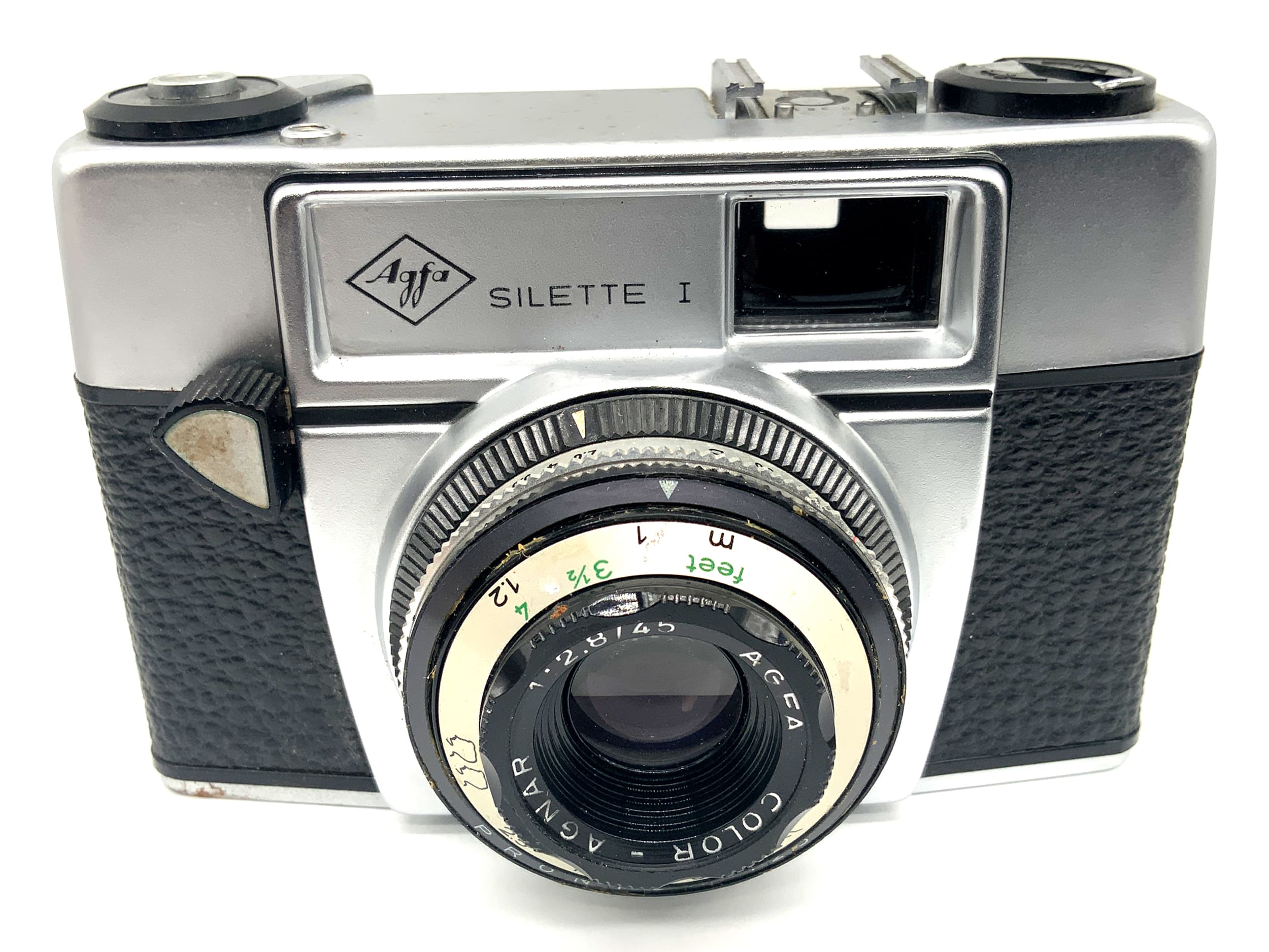 Agfa Silette I Sucherkamera mit Color-Agnar 1:2.8/45 Prontor 125 Analogkamera